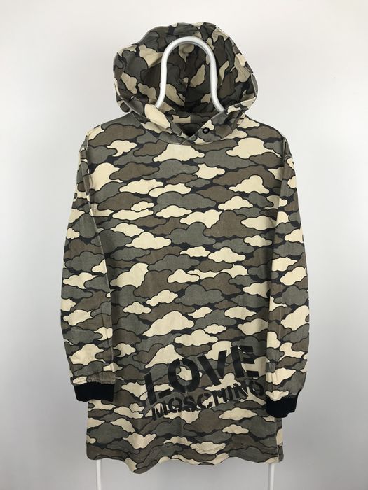 Moschino discount camo hoodie