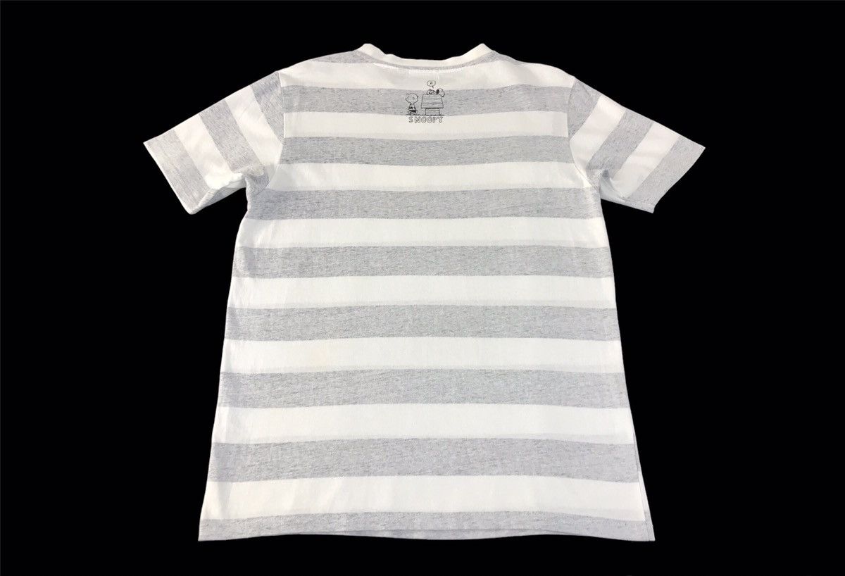 Peanuts Vintage Peanuts Snoopy Is Sleepy Design Striped Tee Size US M / EU 48-50 / 2 - 2 Thumbnail
