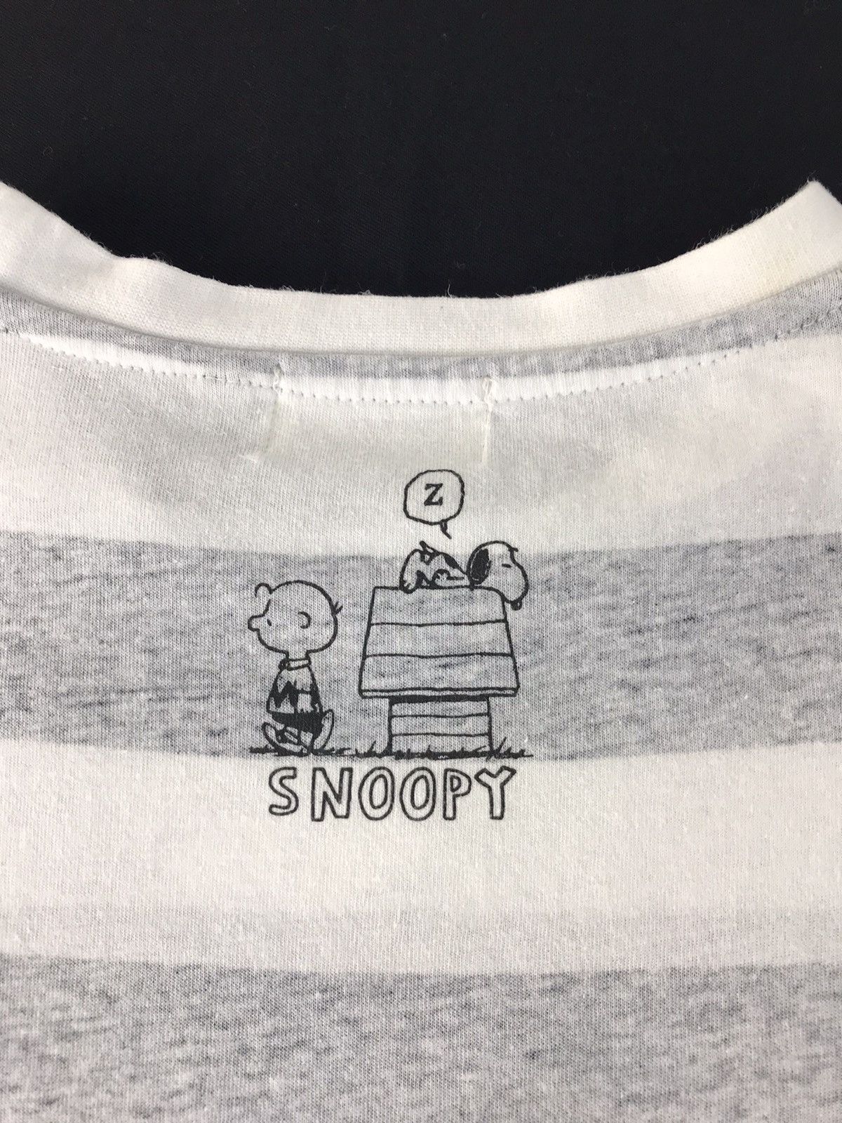 Peanuts Vintage Peanuts Snoopy Is Sleepy Design Striped Tee Size US M / EU 48-50 / 2 - 8 Thumbnail