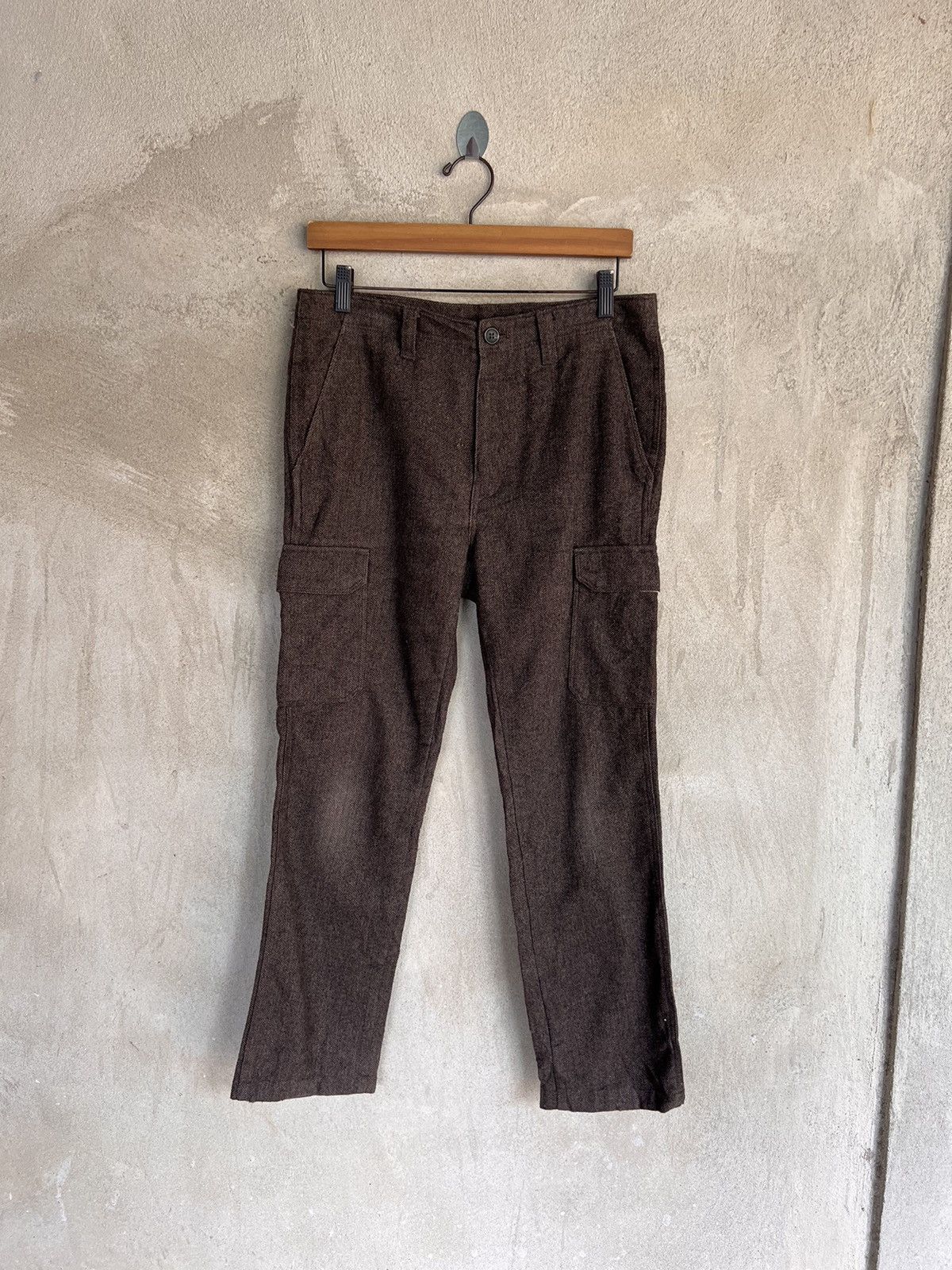 Japanese Brand Japanese Brand Wool Cargo Pant Size US 31 - 2 Thumbnail