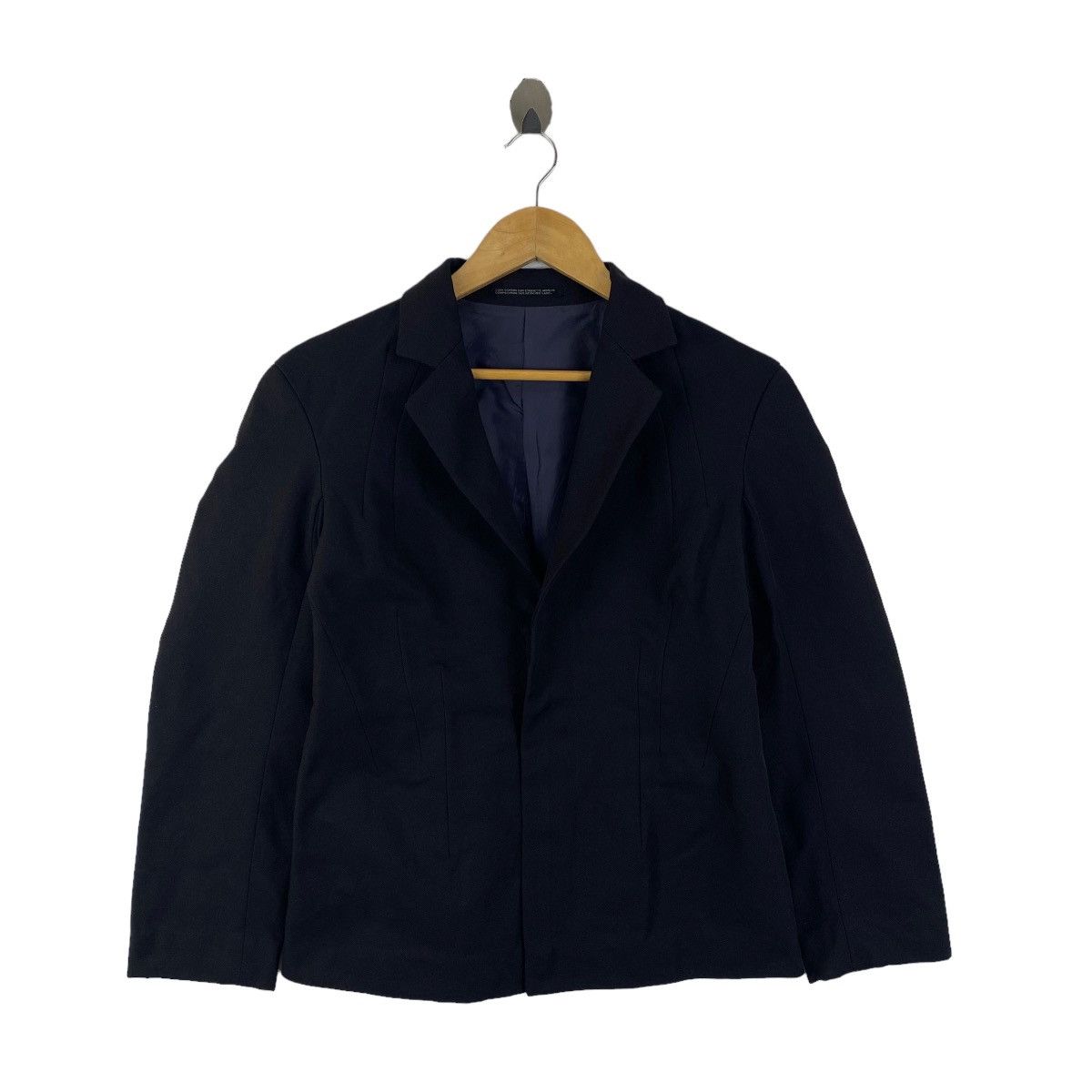 Japanese Brand × Vintage × Yohji Yamamoto Vintage YOHJI YAMAMOTO Composition Japanese Blazer Coat Size XS / US 0-2 / IT 36-38 - 1 Thumbnail