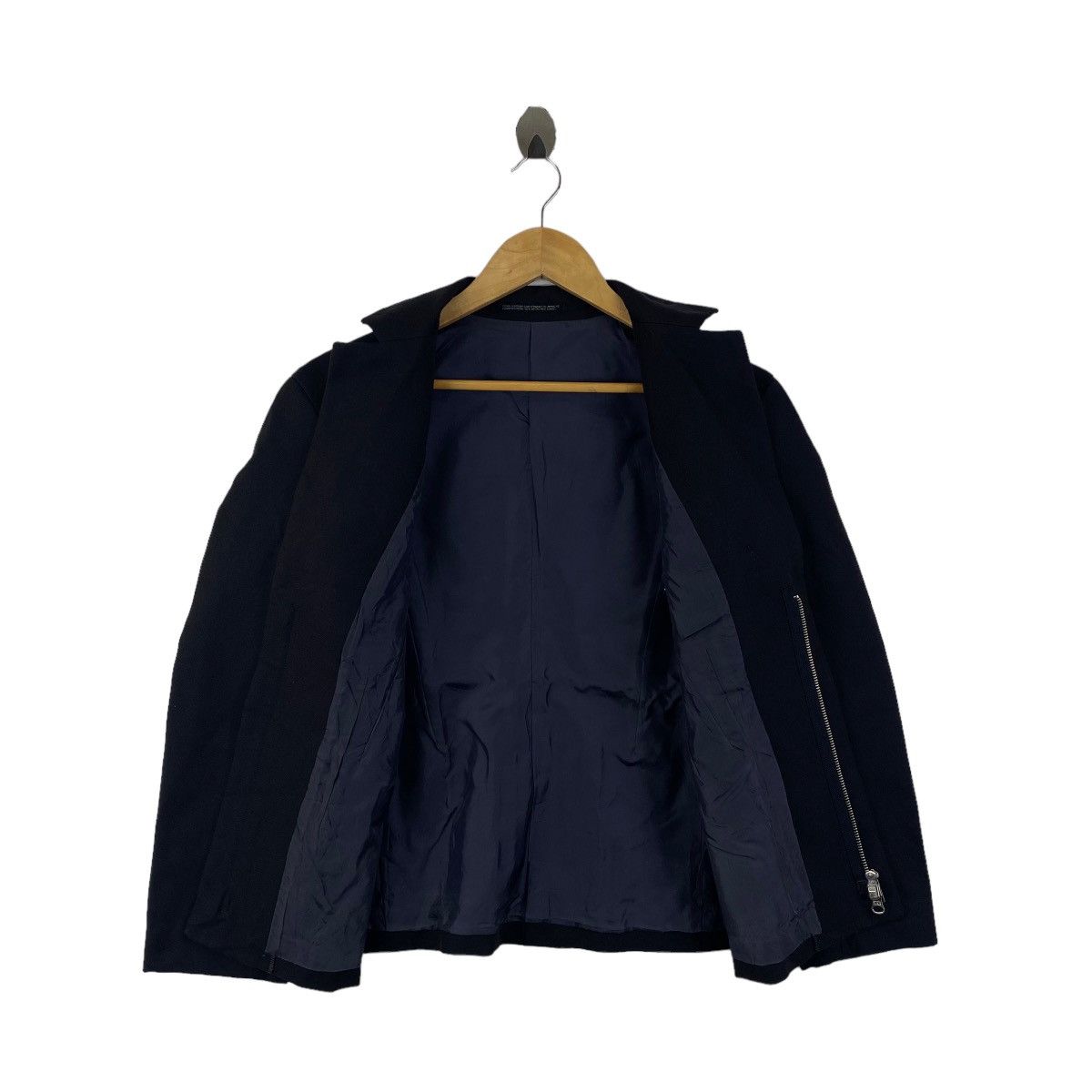 Japanese Brand × Vintage × Yohji Yamamoto Vintage YOHJI YAMAMOTO Composition Japanese Blazer Coat Size XS / US 0-2 / IT 36-38 - 4 Thumbnail