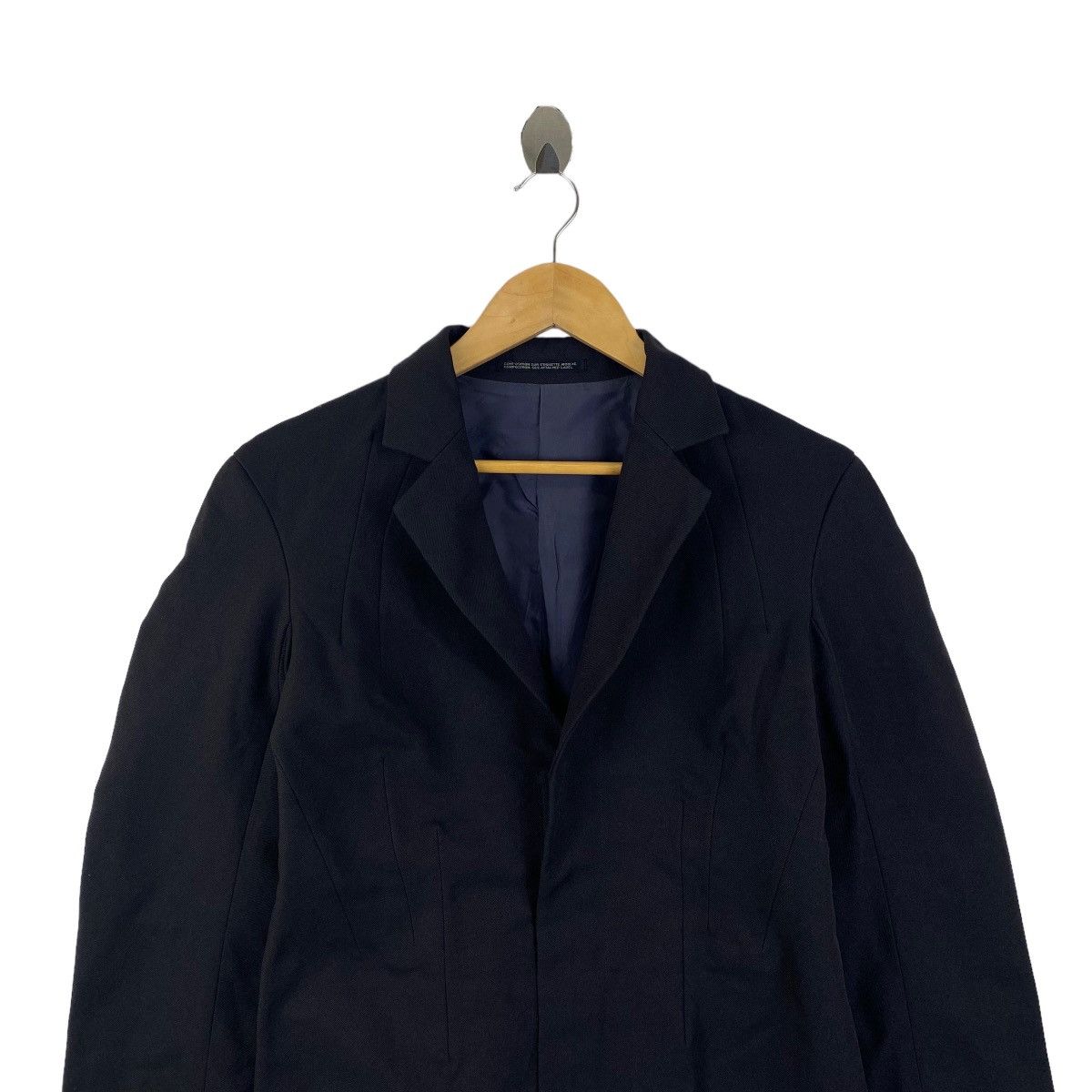 Japanese Brand × Vintage × Yohji Yamamoto Vintage YOHJI YAMAMOTO Composition Japanese Blazer Coat Size XS / US 0-2 / IT 36-38 - 6 Thumbnail