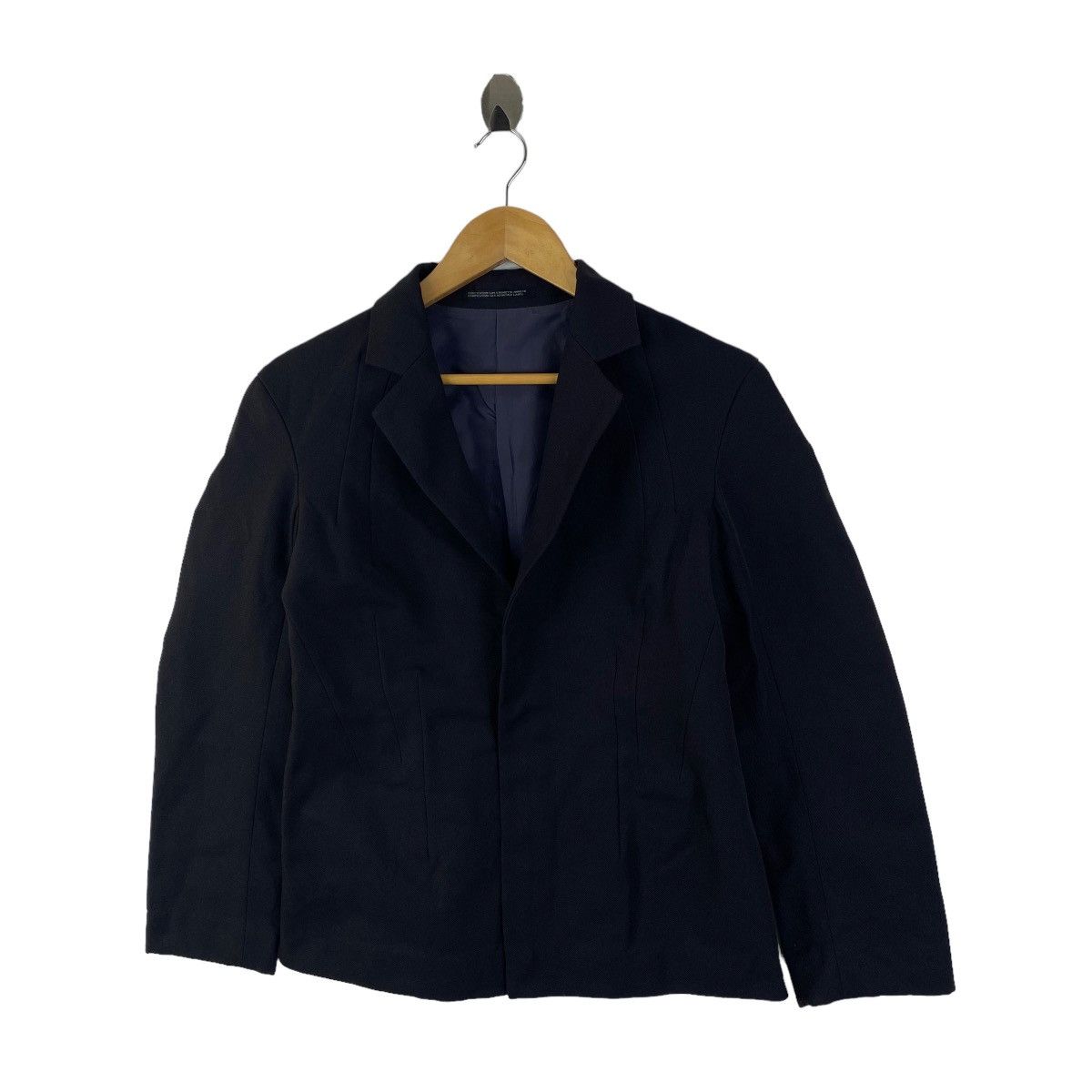 Japanese Brand × Vintage × Yohji Yamamoto Vintage YOHJI YAMAMOTO Composition Japanese Blazer Coat Size XS / US 0-2 / IT 36-38 - 5 Thumbnail