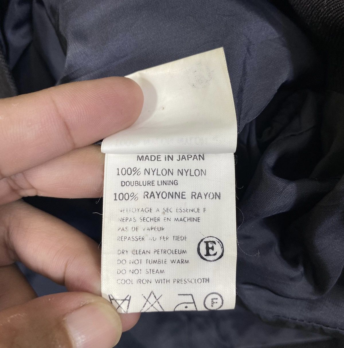 Japanese Brand × Vintage × Yohji Yamamoto Vintage YOHJI YAMAMOTO Composition Japanese Blazer Coat Size XS / US 0-2 / IT 36-38 - 9 Thumbnail