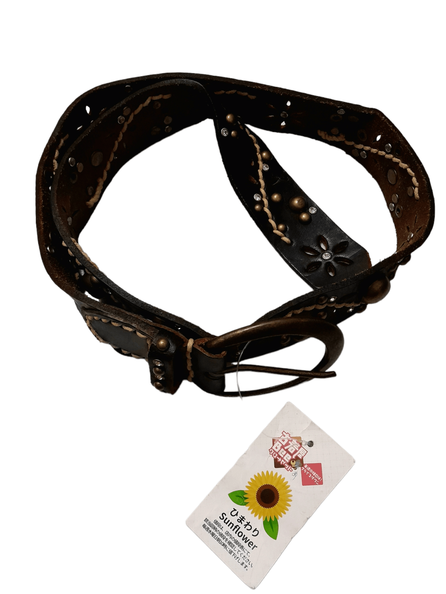 Leather × Sunflower SUNFLOWER LEATHER BELT (S38) Size 36 - 5 Thumbnail