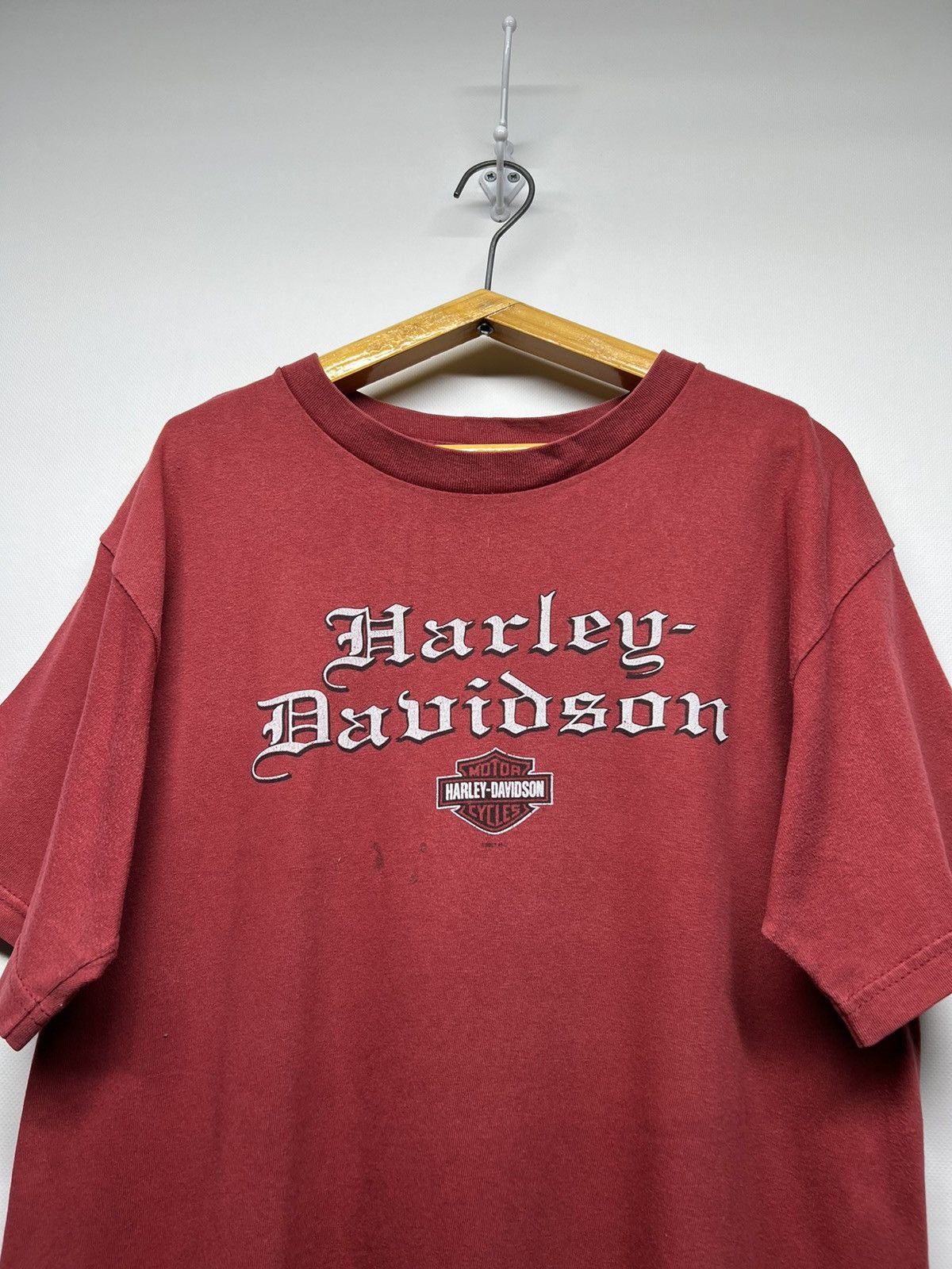 Harley Davidson × Vintage Vintage Y2k Harley Davidson Motorcycles Big Logo T-Shirt 00s Size US L / EU 52-54 / 3 - 4 Thumbnail