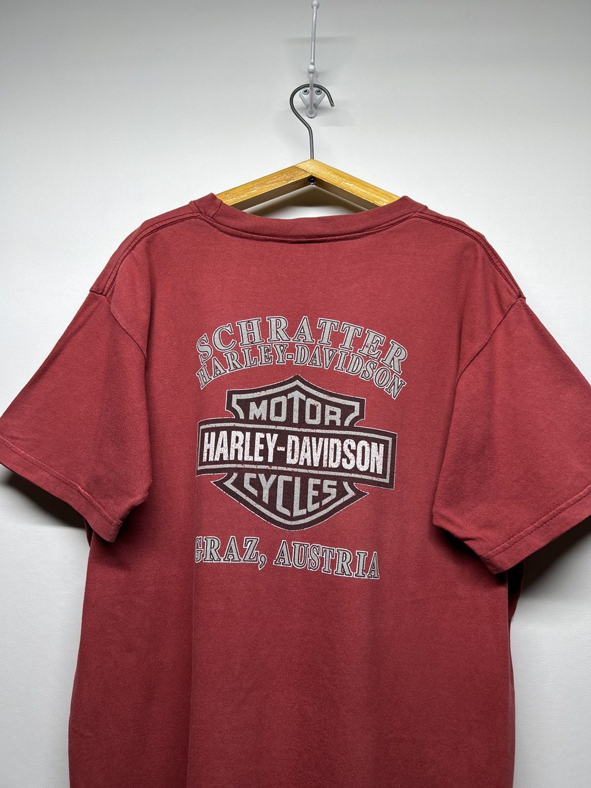 Harley Davidson × Vintage Vintage Y2k Harley Davidson Motorcycles Big Logo T-Shirt 00s Size US L / EU 52-54 / 3 - 7 Thumbnail