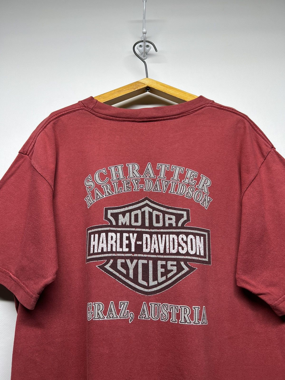 Harley Davidson × Vintage Vintage Y2k Harley Davidson Motorcycles Big Logo T-Shirt 00s Size US L / EU 52-54 / 3 - 8 Thumbnail