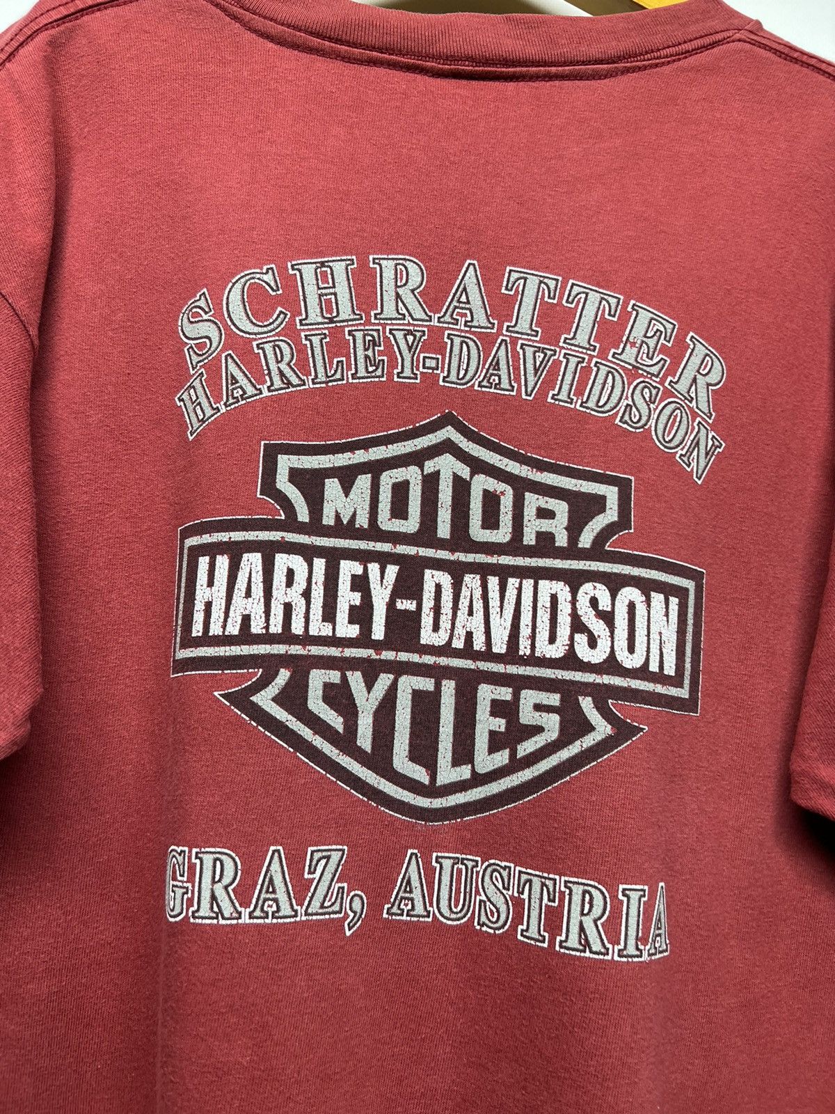 Harley Davidson × Vintage Vintage Y2k Harley Davidson Motorcycles Big Logo T-Shirt 00s Size US L / EU 52-54 / 3 - 9 Thumbnail