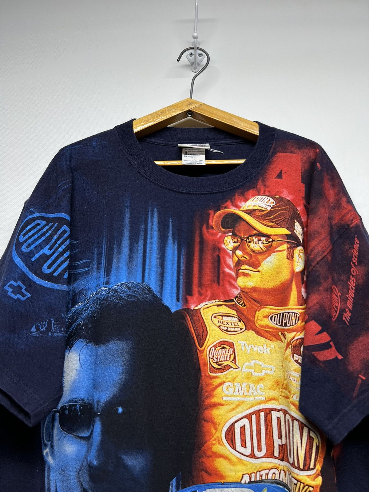 NASCAR × Vintage Vintage Y2k NASCAR Racing Du Point All Over Print T-Shirt Size US L / EU 52-54 / 3 - 2 Thumbnail