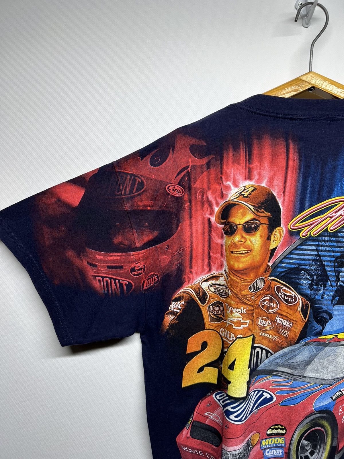 NASCAR × Vintage Vintage Y2k NASCAR Racing Du Point All Over Print T-Shirt Size US L / EU 52-54 / 3 - 8 Thumbnail