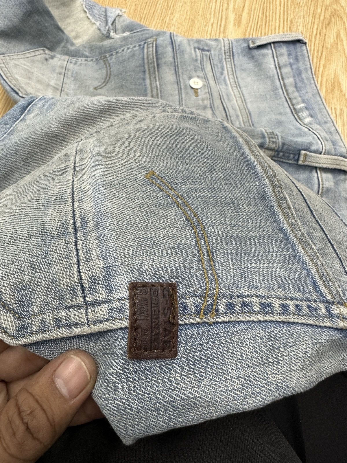 GSTAR D-STAQ 3D SKINNY DISTRESSED DENIM (J494)