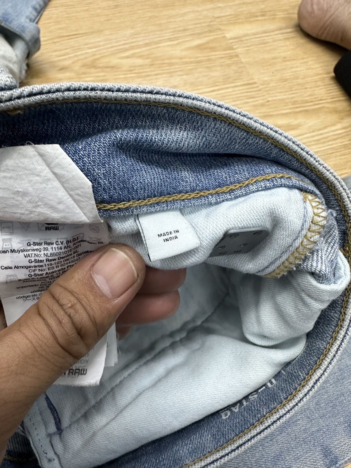 GSTAR D-STAQ 3D SKINNY DISTRESSED DENIM (J494)
