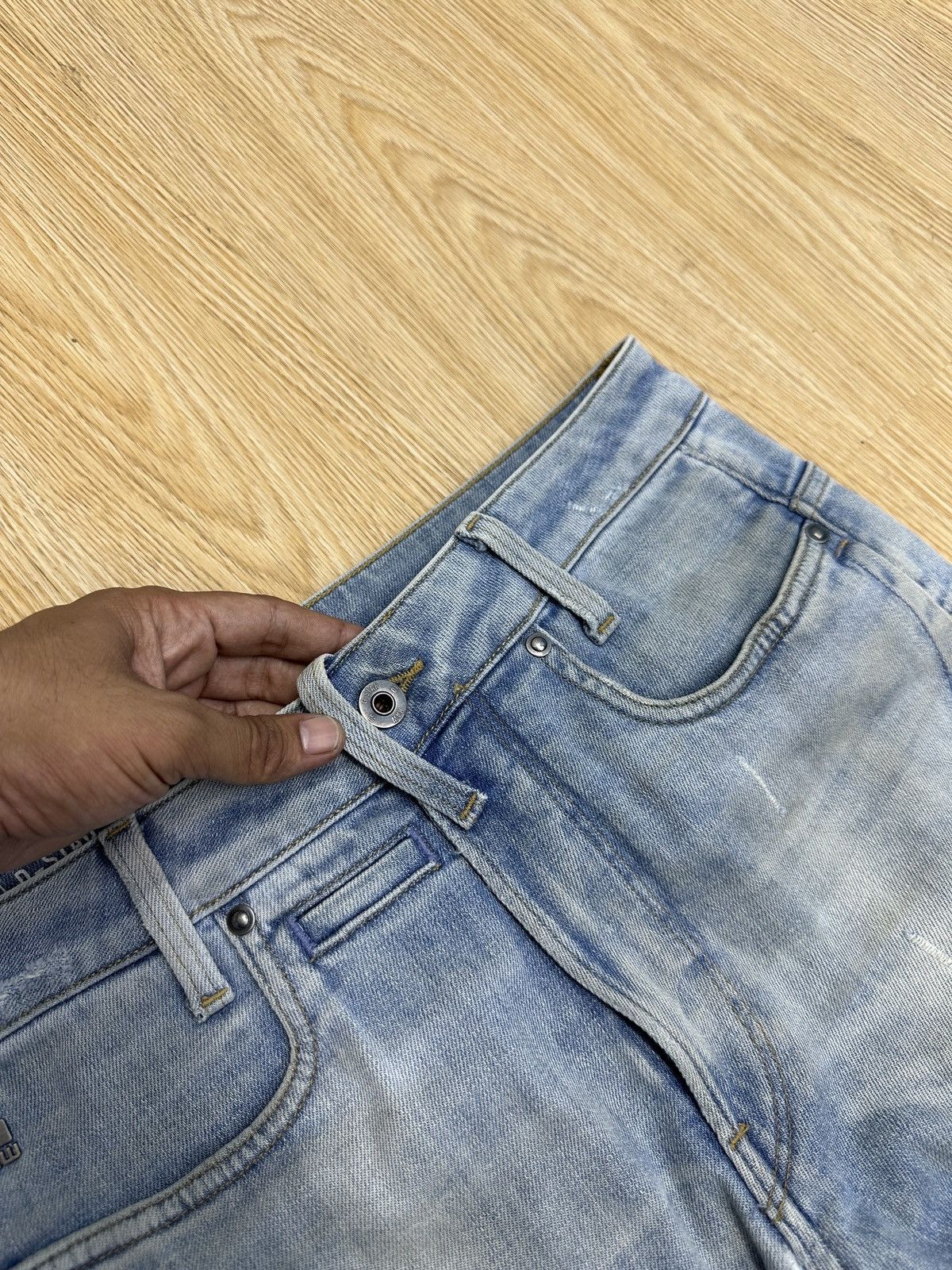 GSTAR D-STAQ 3D SKINNY DISTRESSED DENIM (J494)