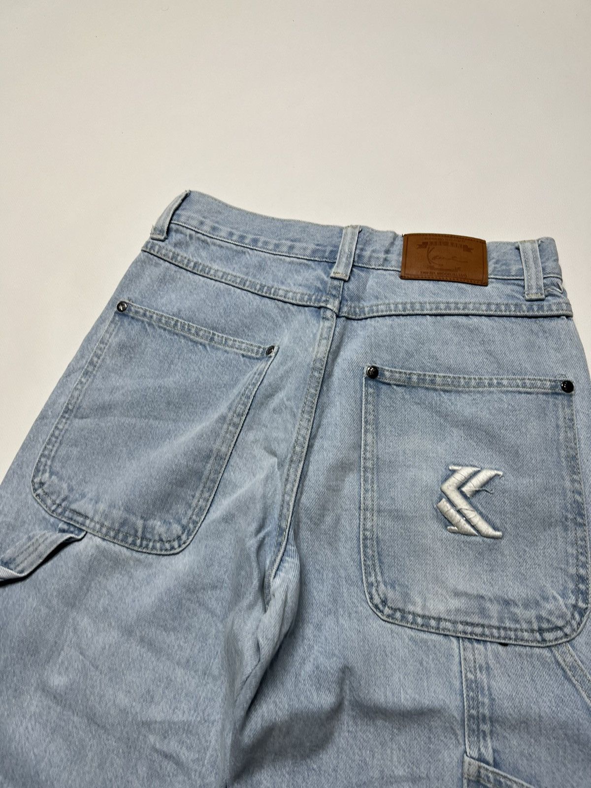 Karl Kani × Vintage Vintage Y2k Karl Kani Cargo Pants 00’s Blue Size US 28 / EU 44 - 4 Thumbnail