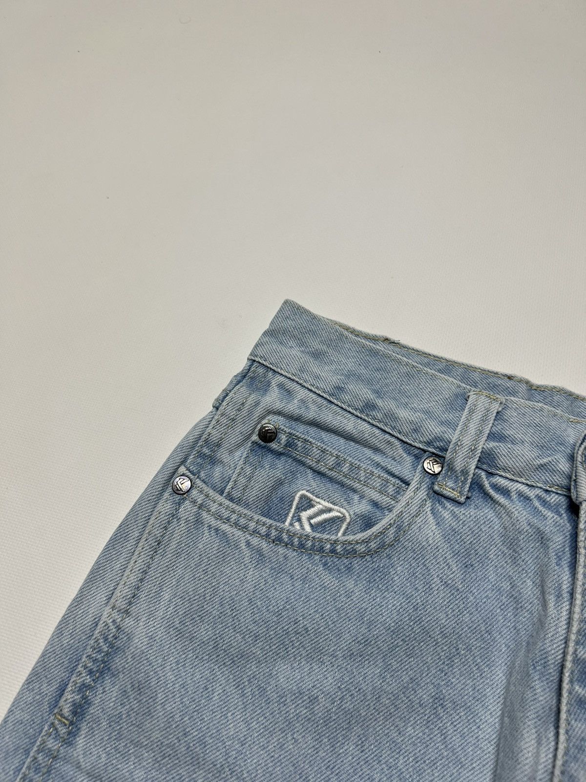 Karl Kani × Vintage Vintage Y2k Karl Kani Cargo Pants 00’s Blue Size US 28 / EU 44 - 10 Thumbnail