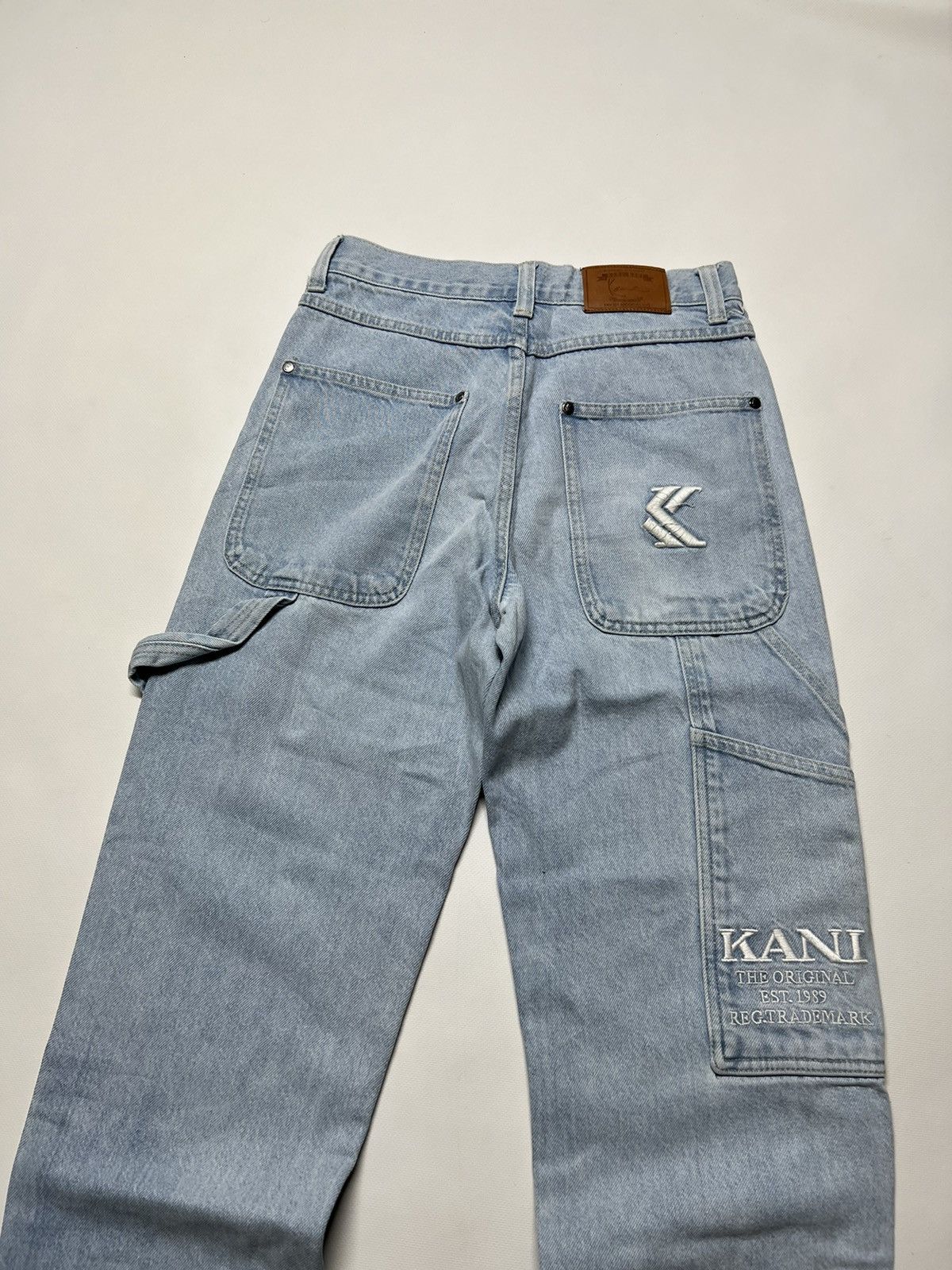 Karl Kani × Vintage Vintage Y2k Karl Kani Cargo Pants 00’s Blue Size US 28 / EU 44 - 1 Thumbnail