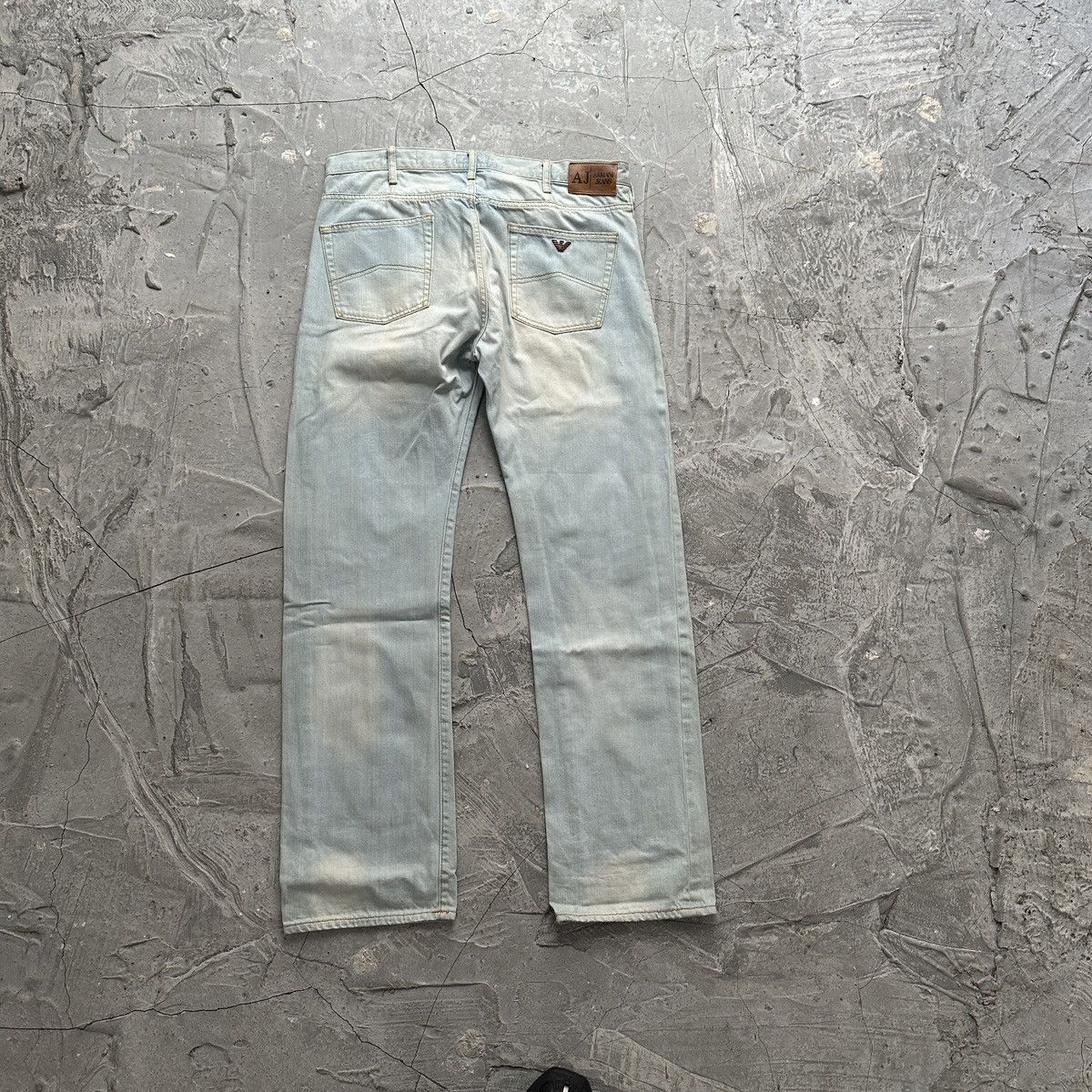 Armani × Armani Exchange × Emporio Armani Vintage Armani Jeans Ski Blue Denim Pants Size US 36 / EU 52 - 2 Thumbnail