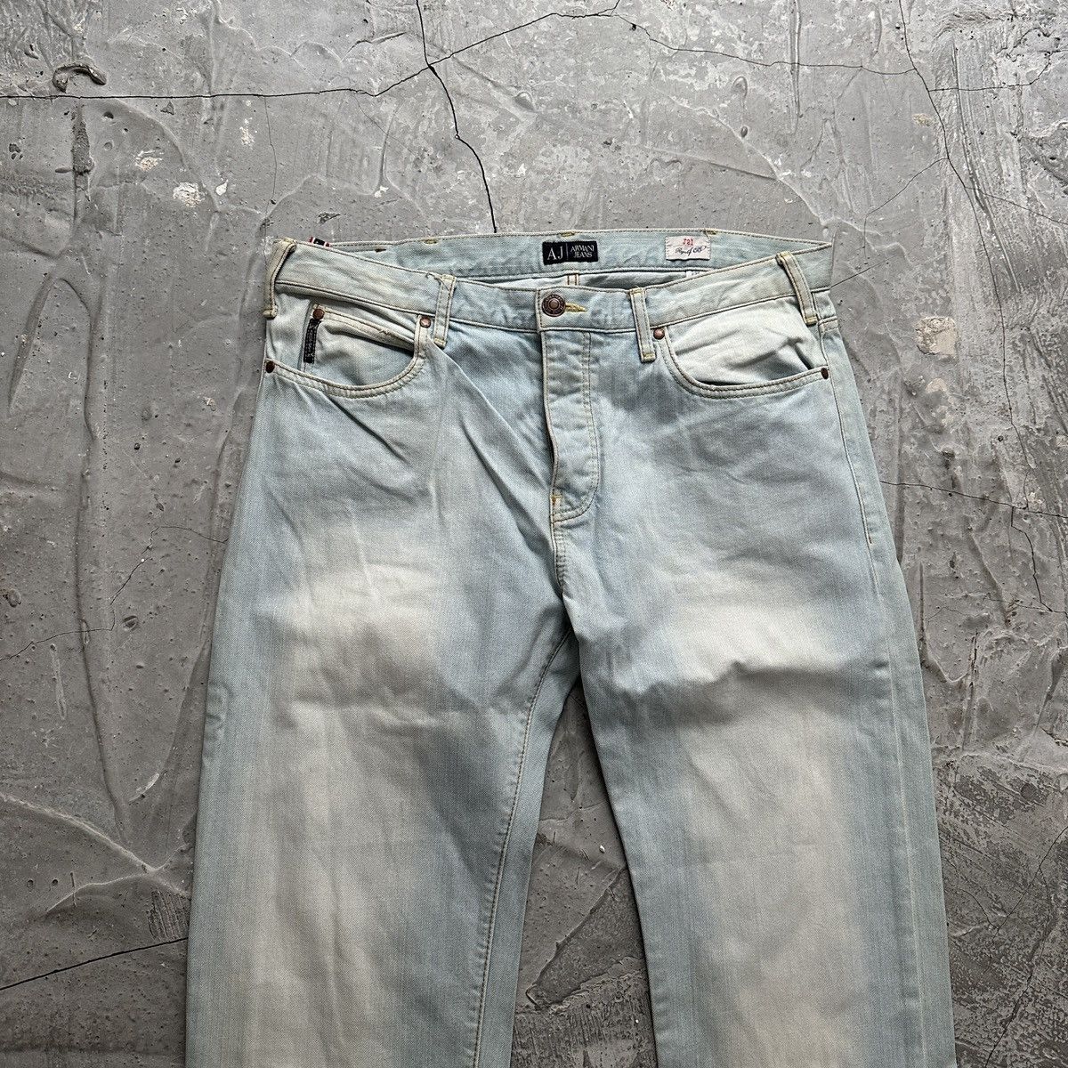 Armani × Armani Exchange × Emporio Armani Vintage Armani Jeans Ski Blue Denim Pants Size US 36 / EU 52 - 4 Thumbnail