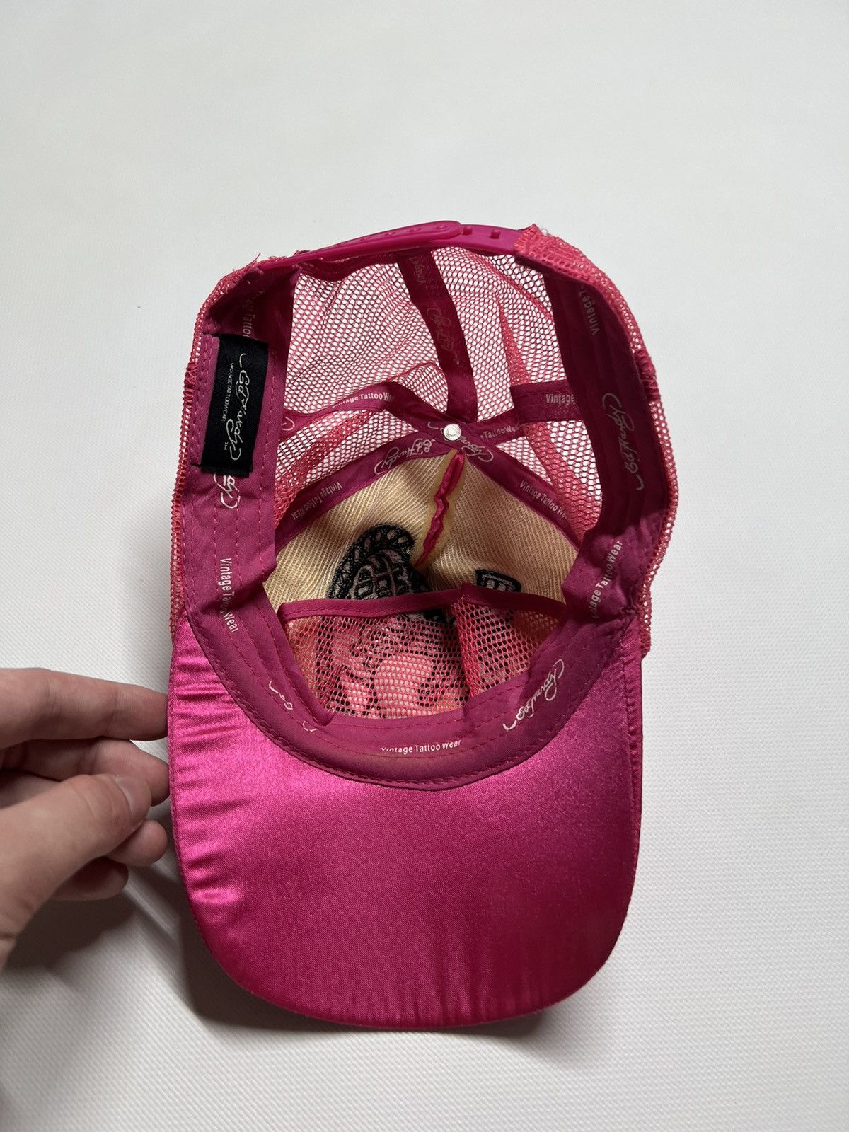 Christian Audigier × Ed Hardy × Vintage Vintage Snake💰Y2k Rare Ed Hardy Pink Cap 90’s Size ONE SIZE - 7 Thumbnail