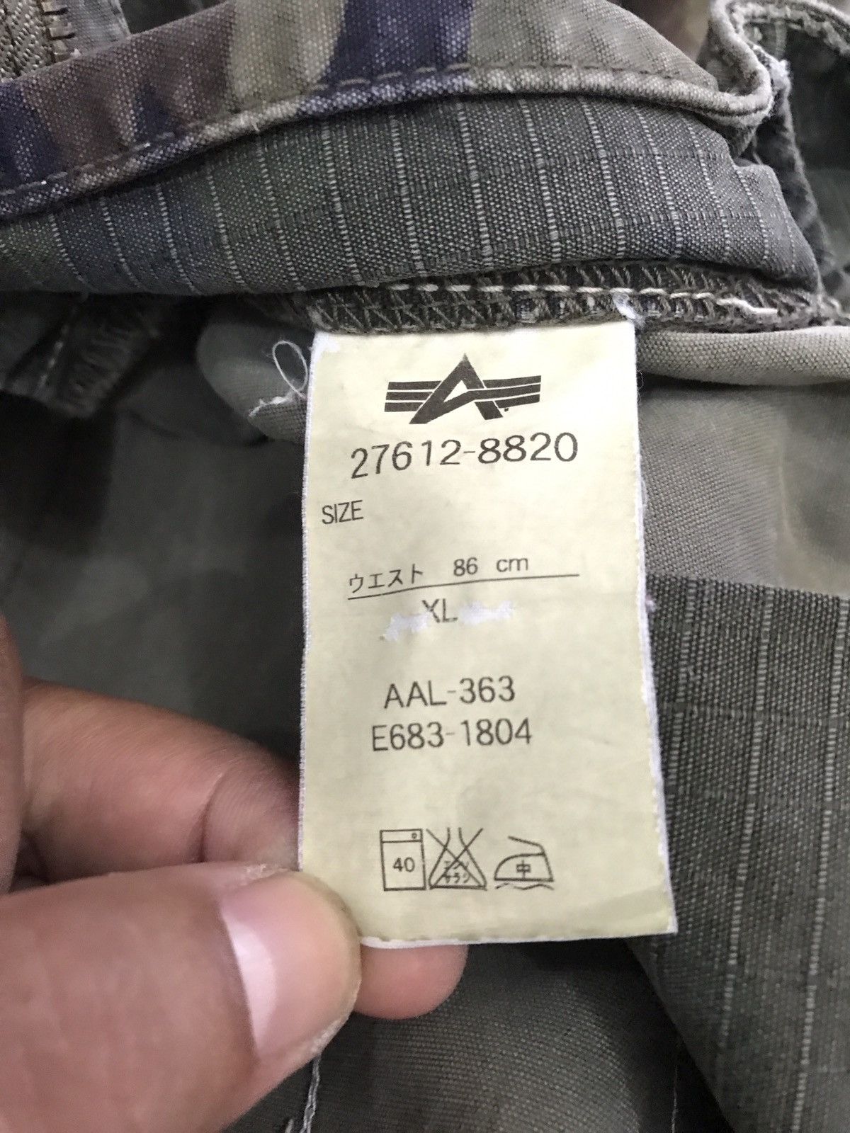 Alpha Industries × Vintage Vintage Alpha industries military cargo pant Size US 36 / EU 52 - 12 Thumbnail