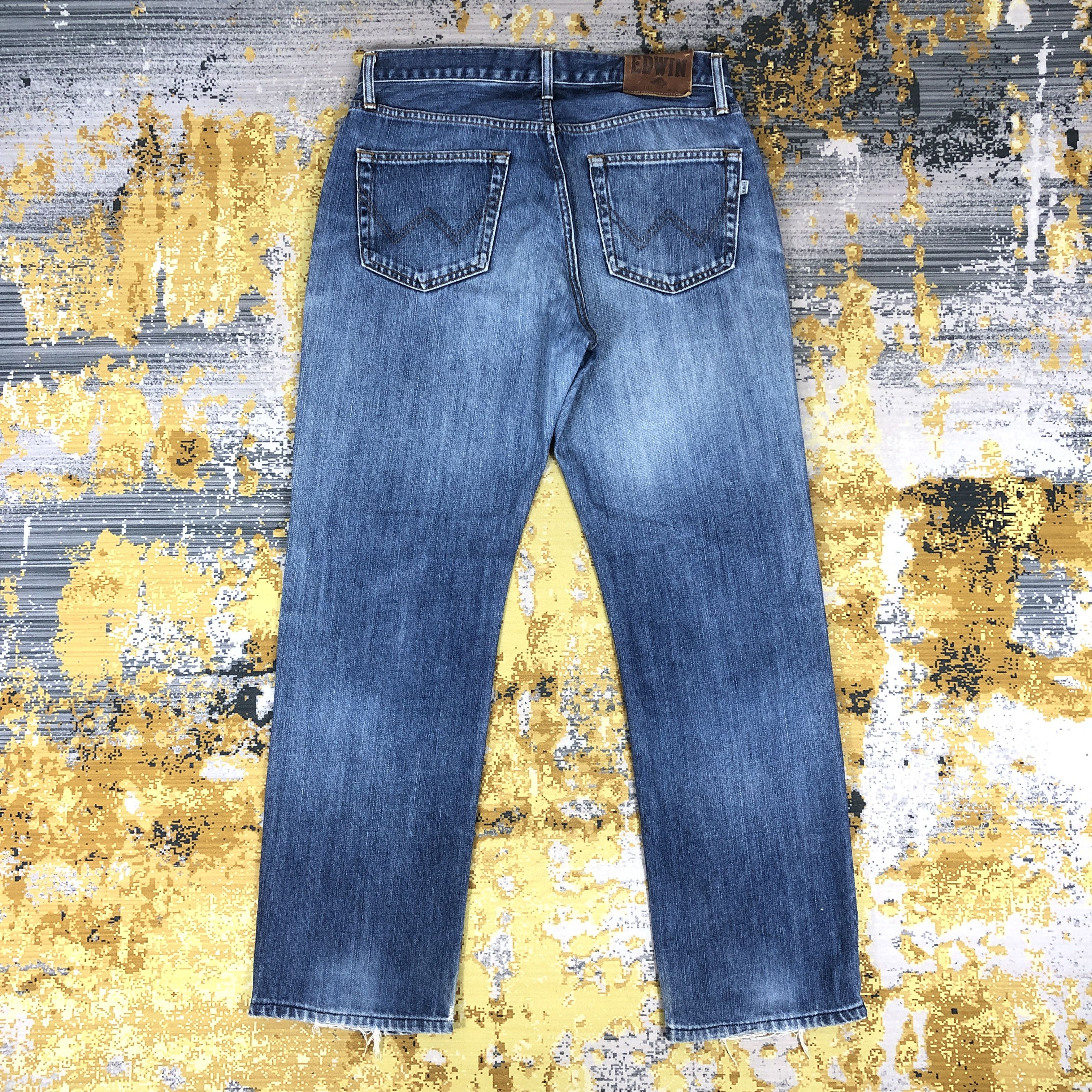 Edwin × Vintage Vintage Edwin 403 Jeans Light Blue Wash Denim 32 x 29 Size US 32 / EU 48 - 4 Thumbnail