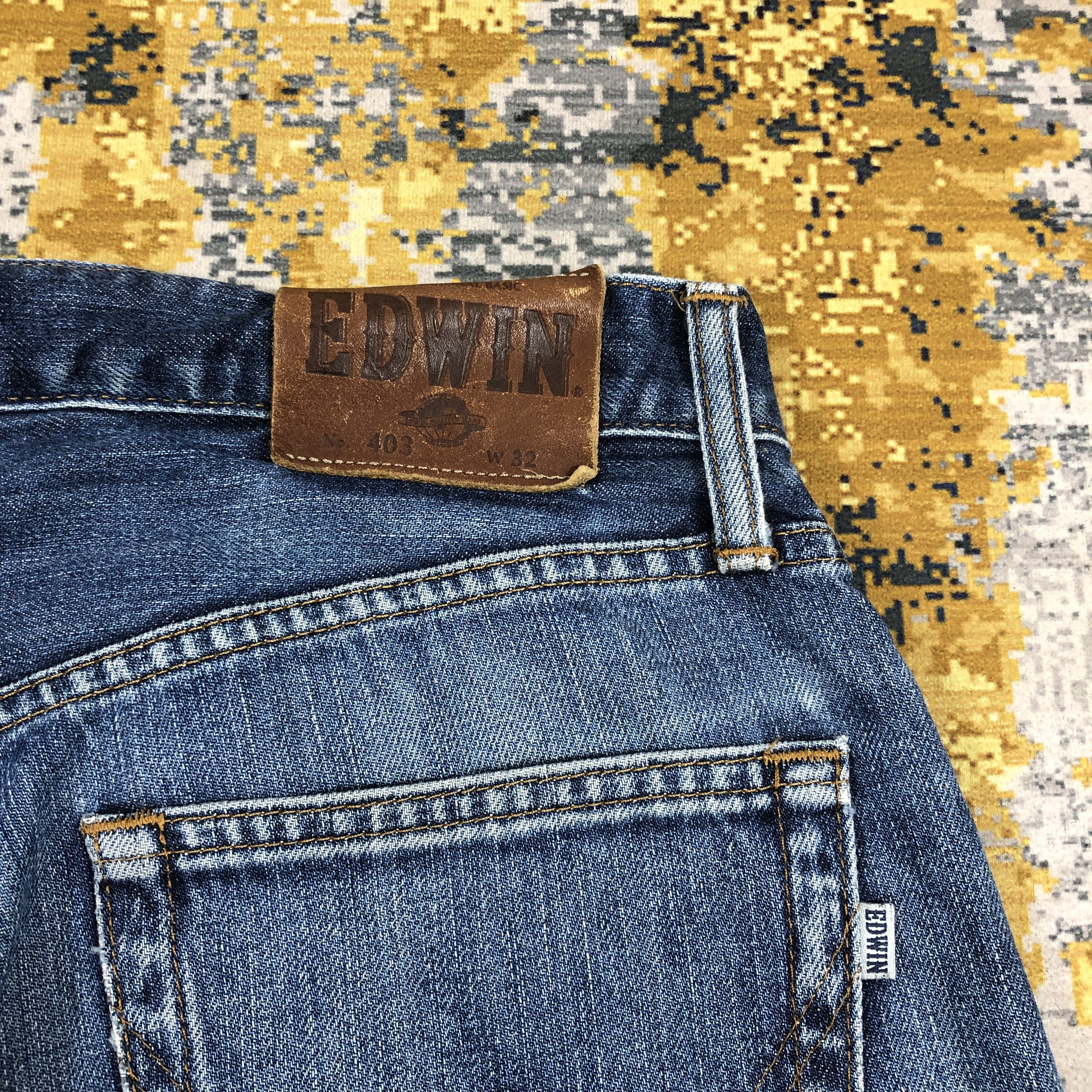 Edwin × Vintage Vintage Edwin 403 Jeans Light Blue Wash Denim 32 x 29 Size US 32 / EU 48 - 11 Thumbnail