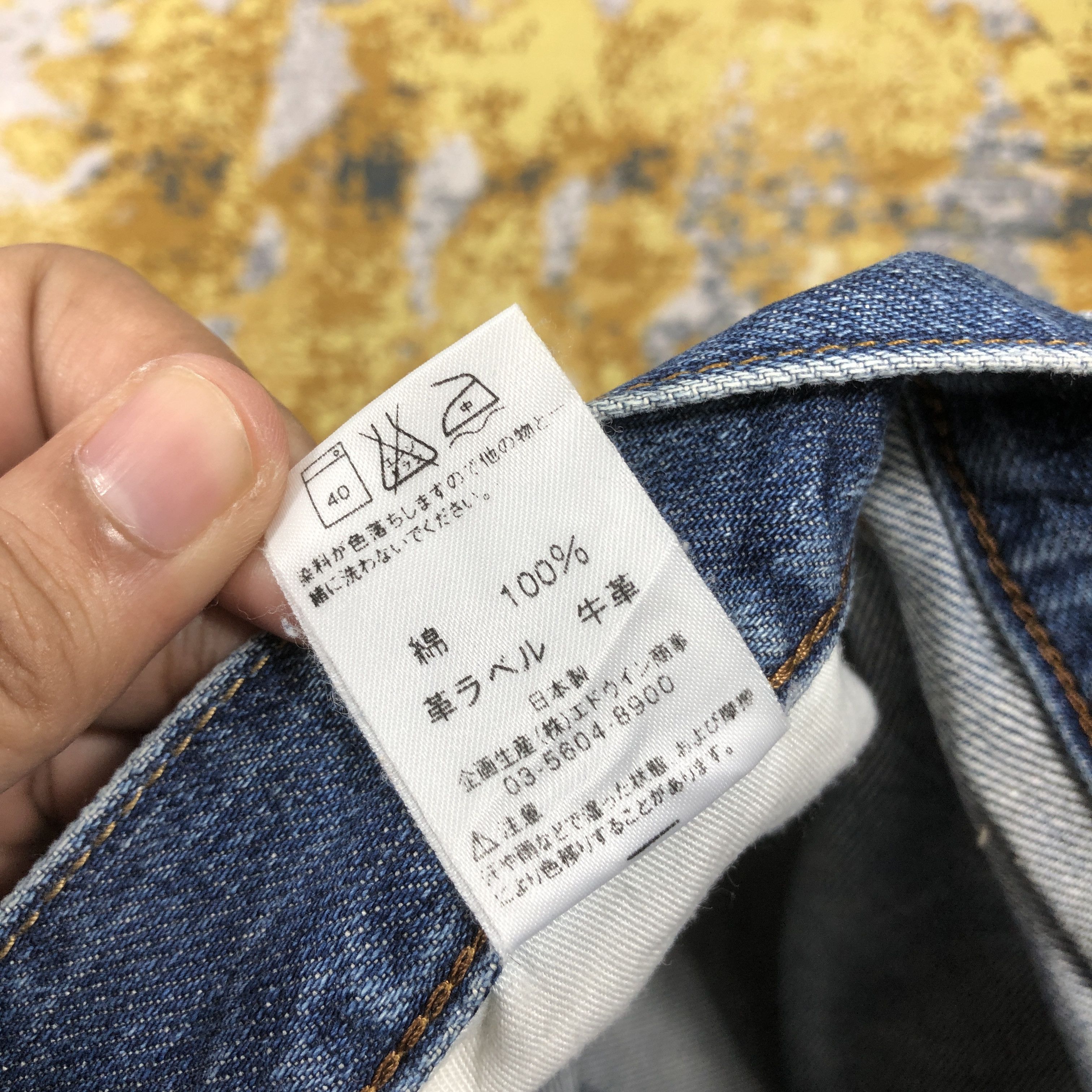 Edwin × Vintage Vintage Edwin 403 Jeans Light Blue Wash Denim 32 x 29 Size US 32 / EU 48 - 13 Thumbnail