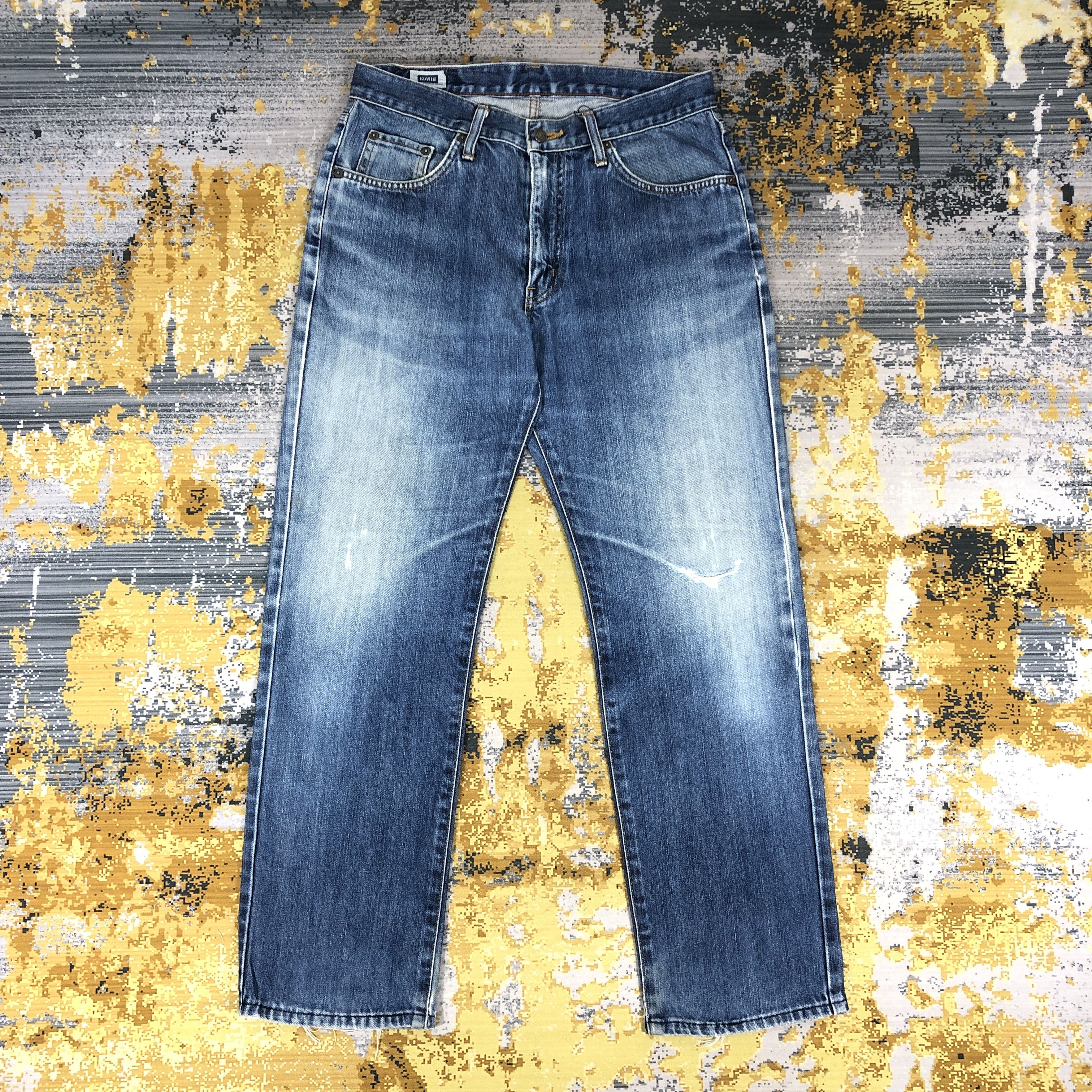 Edwin × Vintage Vintage Edwin 403 Jeans Light Blue Wash Denim 32 x 29 Size US 32 / EU 48 - 3 Thumbnail