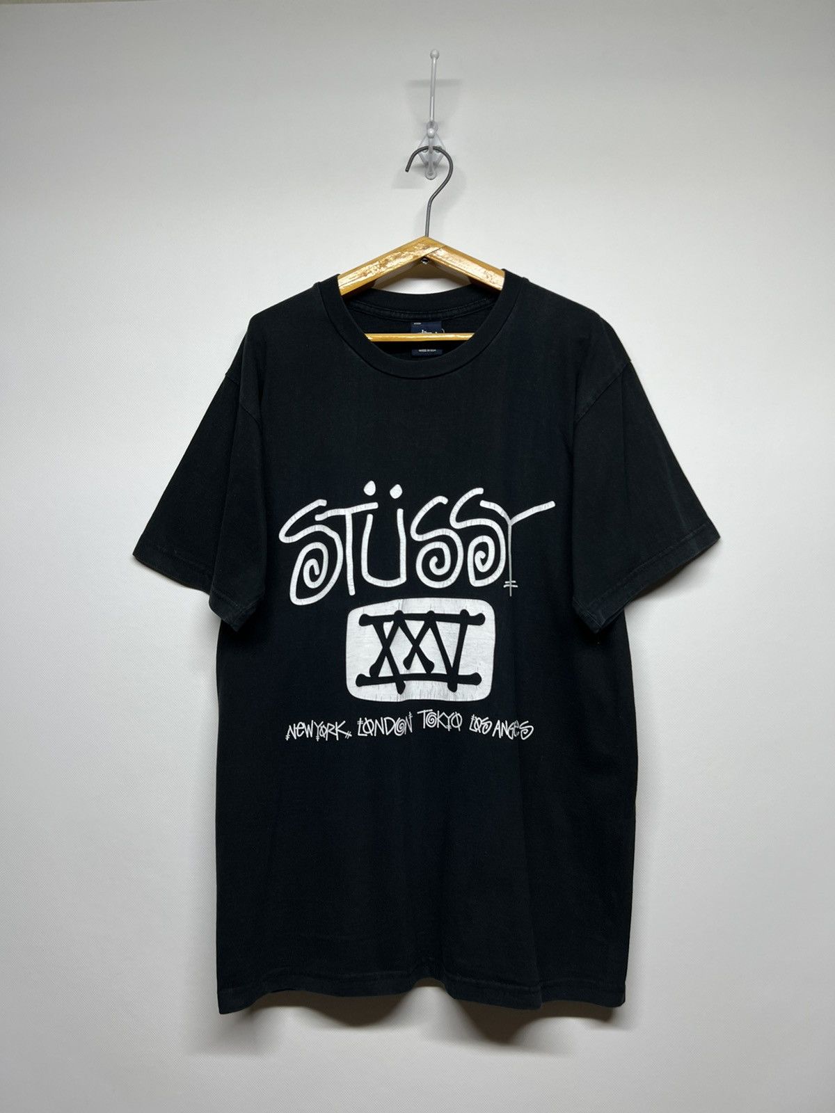 Stussy Vintage Y2k Rare Stussy XXV USA Tour T-Shirt 90’s Size US L / EU 52-54 / 3 - 1 Thumbnail