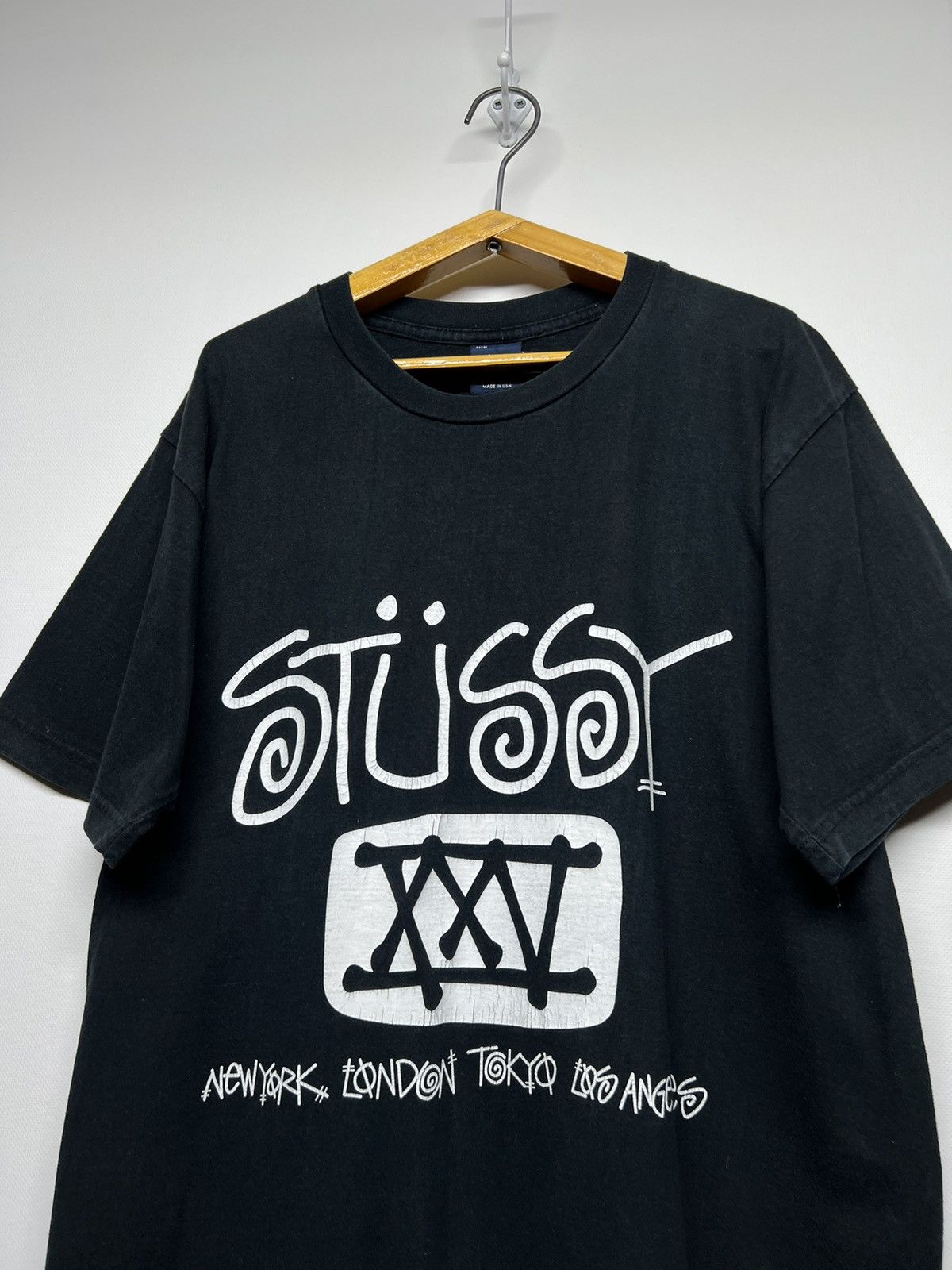 Stussy Vintage Y2k Rare Stussy XXV USA Tour T-Shirt 90’s Size US L / EU 52-54 / 3 - 3 Thumbnail