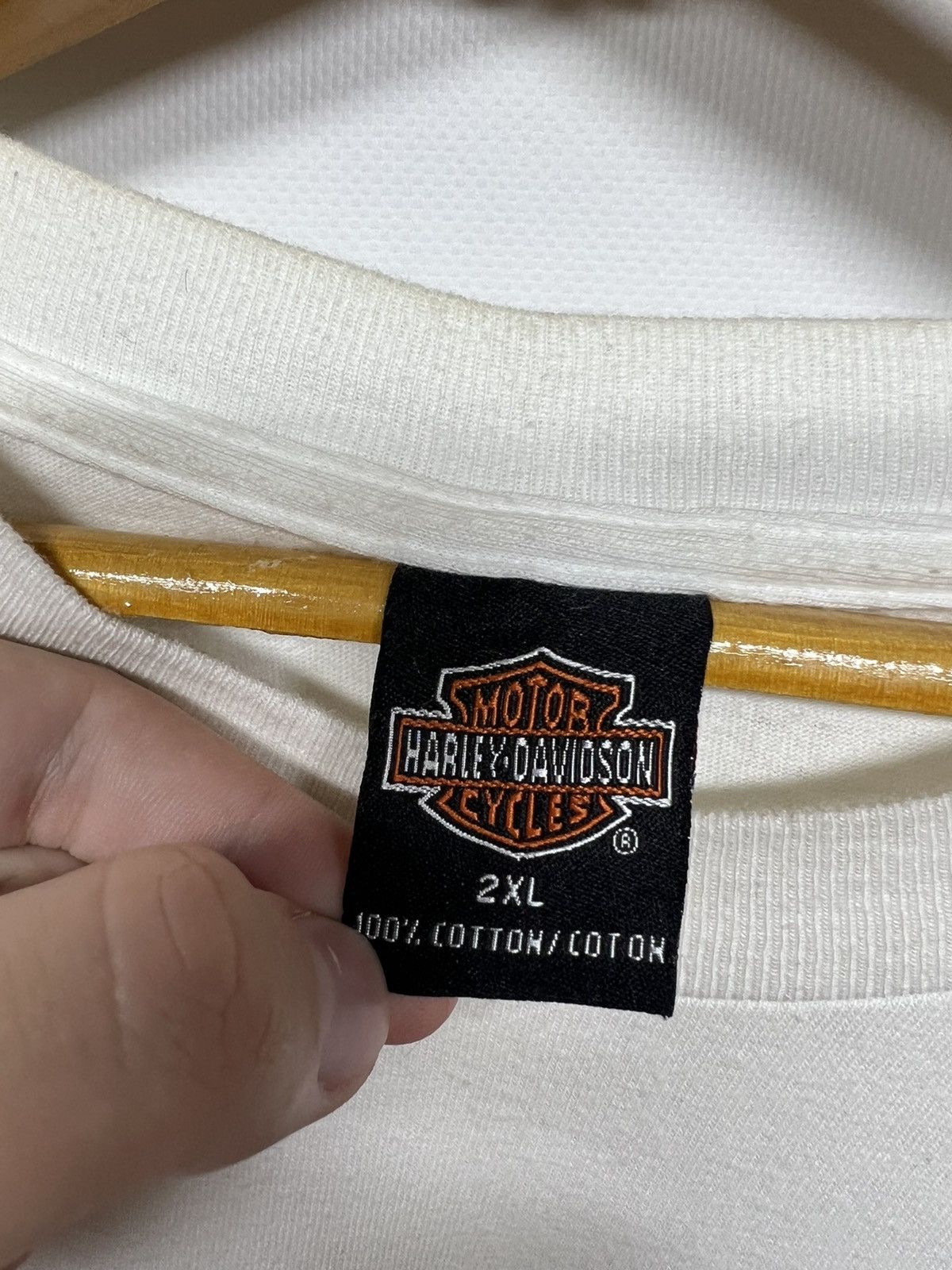 Harley Davidson × Vintage Vintage Y2k Harley Davidson Genuine T-Shirt 00’s Size US XXL / EU 58 / 5 - 14 Thumbnail