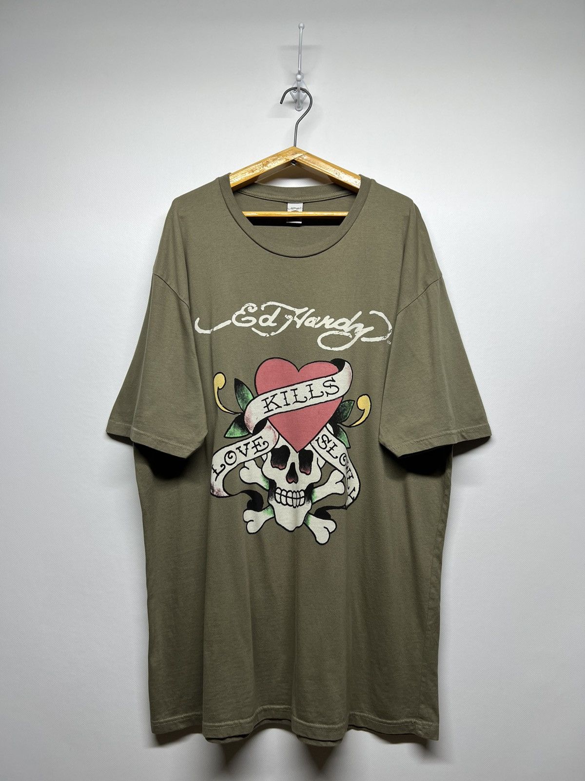 Christian Audigier × Ed Hardy × Vintage Vintage Y2k Ed Hardy Skull ☠️ Big Logo T-Shirt 00’s Size US XL / EU 56 / 4 - 2 Thumbnail