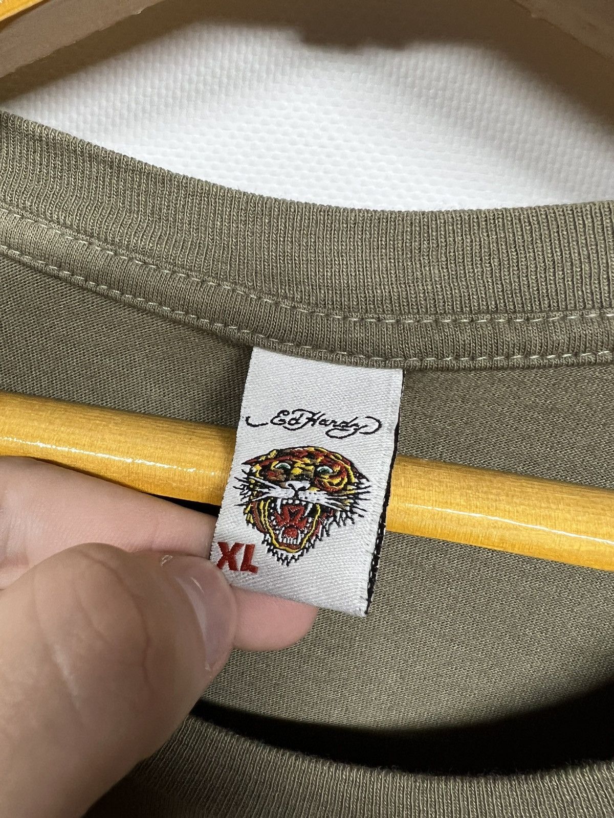 Christian Audigier × Ed Hardy × Vintage Vintage Y2k Ed Hardy Skull ☠️ Big Logo T-Shirt 00’s Size US XL / EU 56 / 4 - 7 Thumbnail