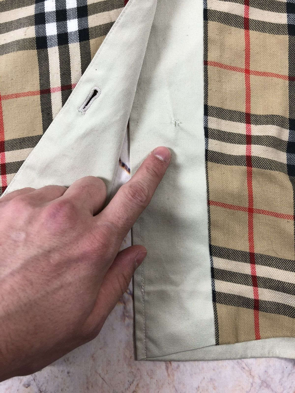 Burberry × Vintage Burberry vintage nova check plated trench Size XL / US 12-14 / IT 48-50 - 5 Thumbnail