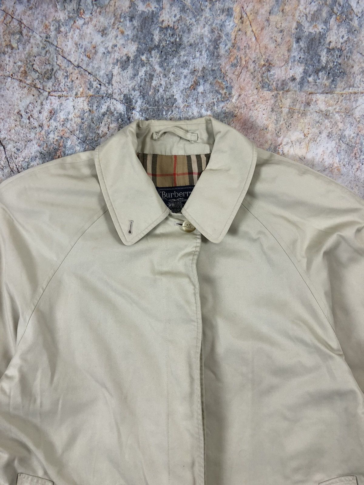 Burberry × Vintage Burberry vintage nova check plated trench Size XL / US 12-14 / IT 48-50 - 3 Thumbnail