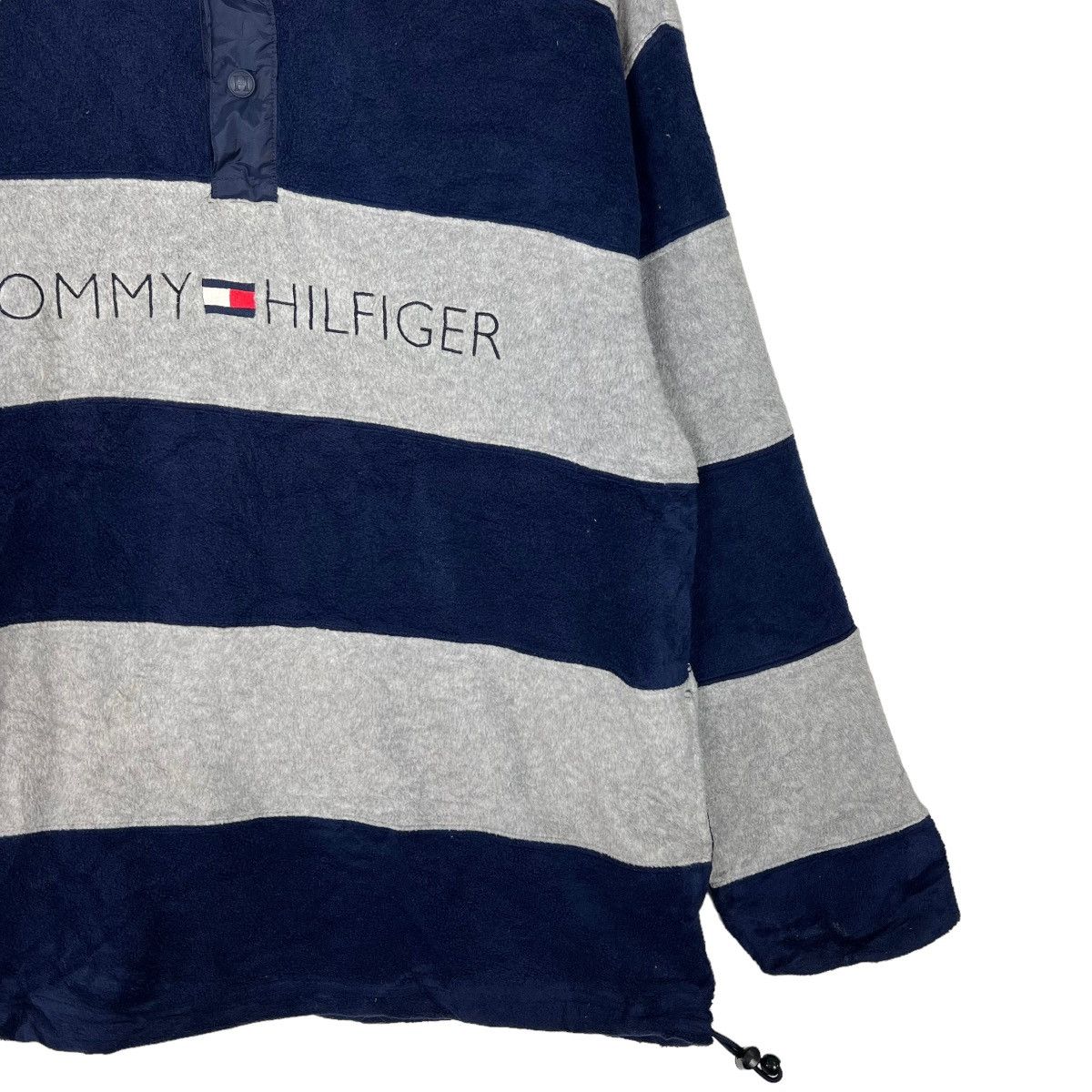 Tommy Hilfiger 🔥 VINTAGE 90s TOMMY HILFIGER FLEECE PRISONER STYLE Size US M / EU 48-50 / 2 - 4 Thumbnail