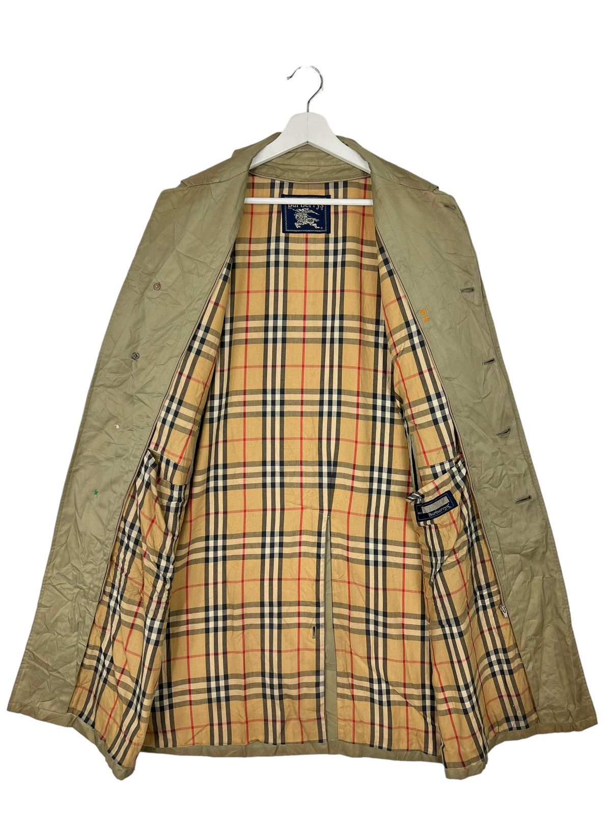 Burberry 🔥 VINTAGE BURBERRY'S TRENCHCOAT NOVA CHECK LINER Size US M / EU 48-50 / 2 - 6 Thumbnail