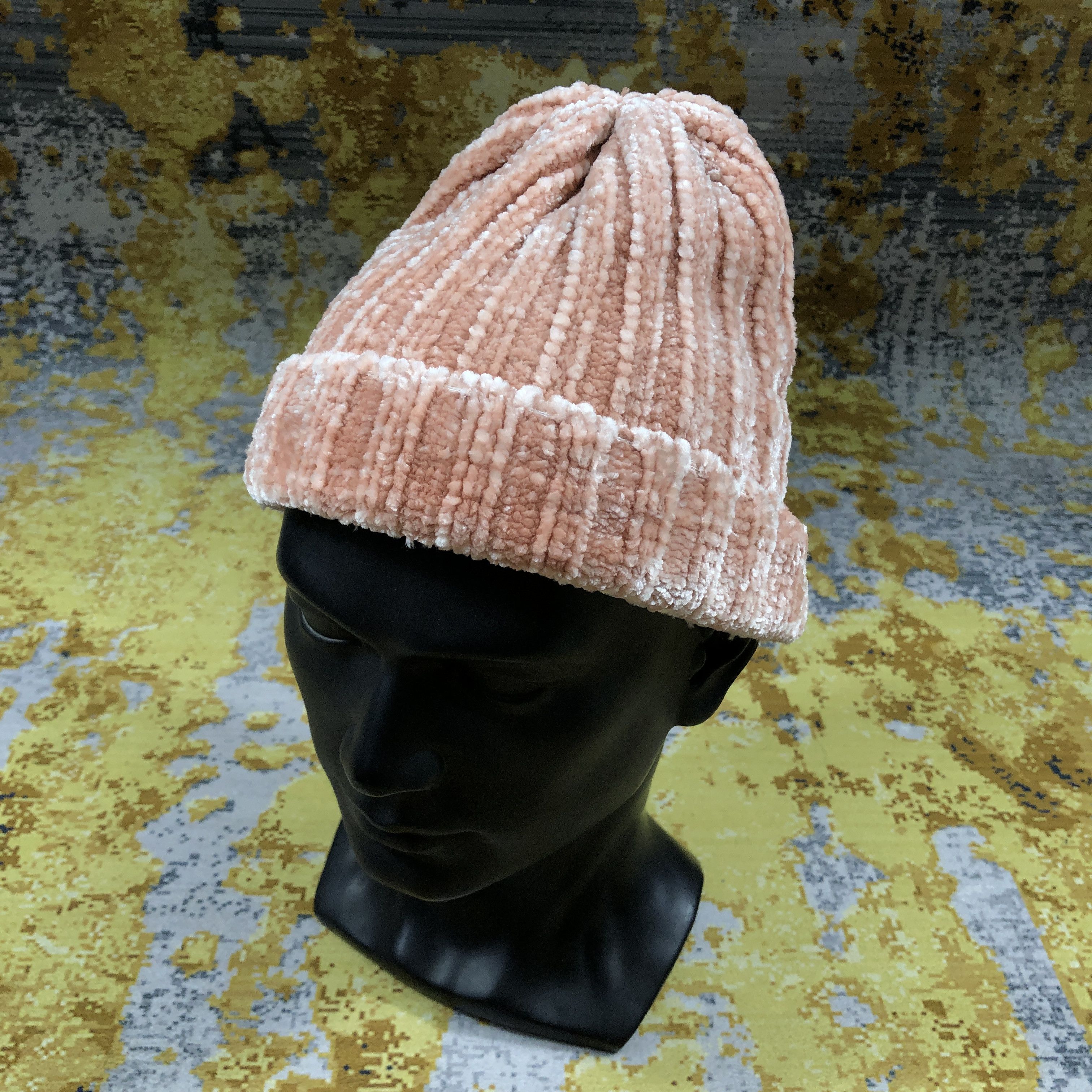 Vintage Unknown Corduroy Beanie Hat B2142
