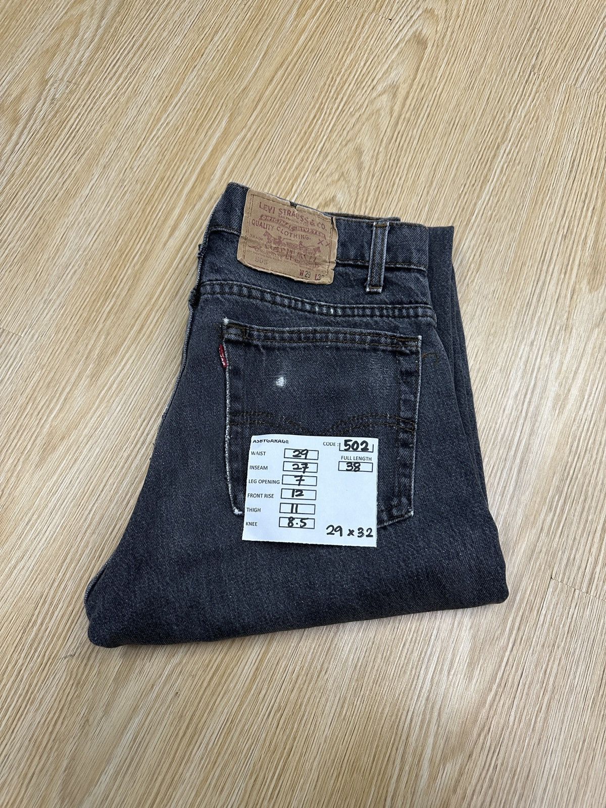 Vintage Levis 505 USA 1998 Grey Denim J502