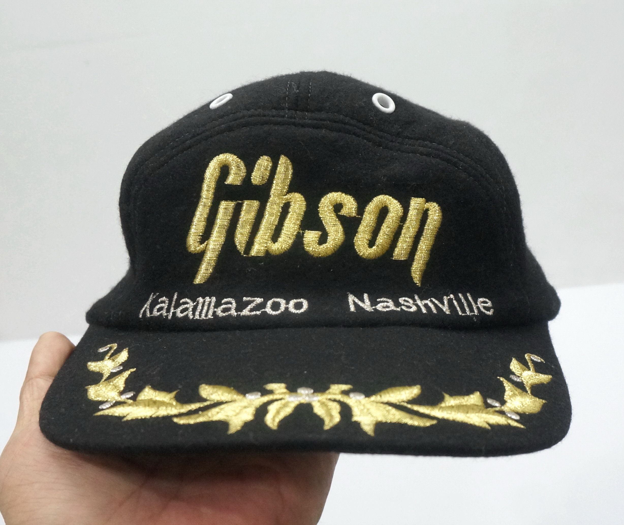 Vintage Rare Vintage 80s GIBSON Wool Cap Size ONE SIZE - 4 Thumbnail