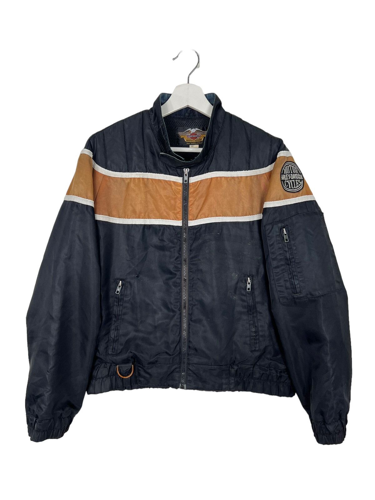 Harley Davidson 🔥 VINTAGE 80s HARLEY DAVIDSON RACING Size US M / EU 48-50 / 2 - 3 Thumbnail