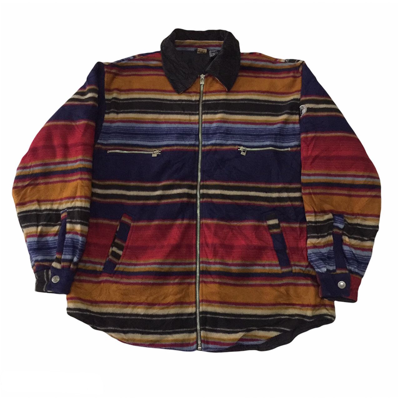 Japanese Brand Nice Bar Color Zipper Jacket Size US L / EU 52-54 / 3 - 1 Thumbnail