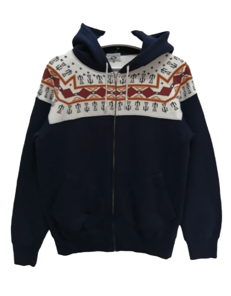 image of Pherrows stormy Blue By Pherrow's Hoodie in Navy Blue, Men's (Size Medium)
