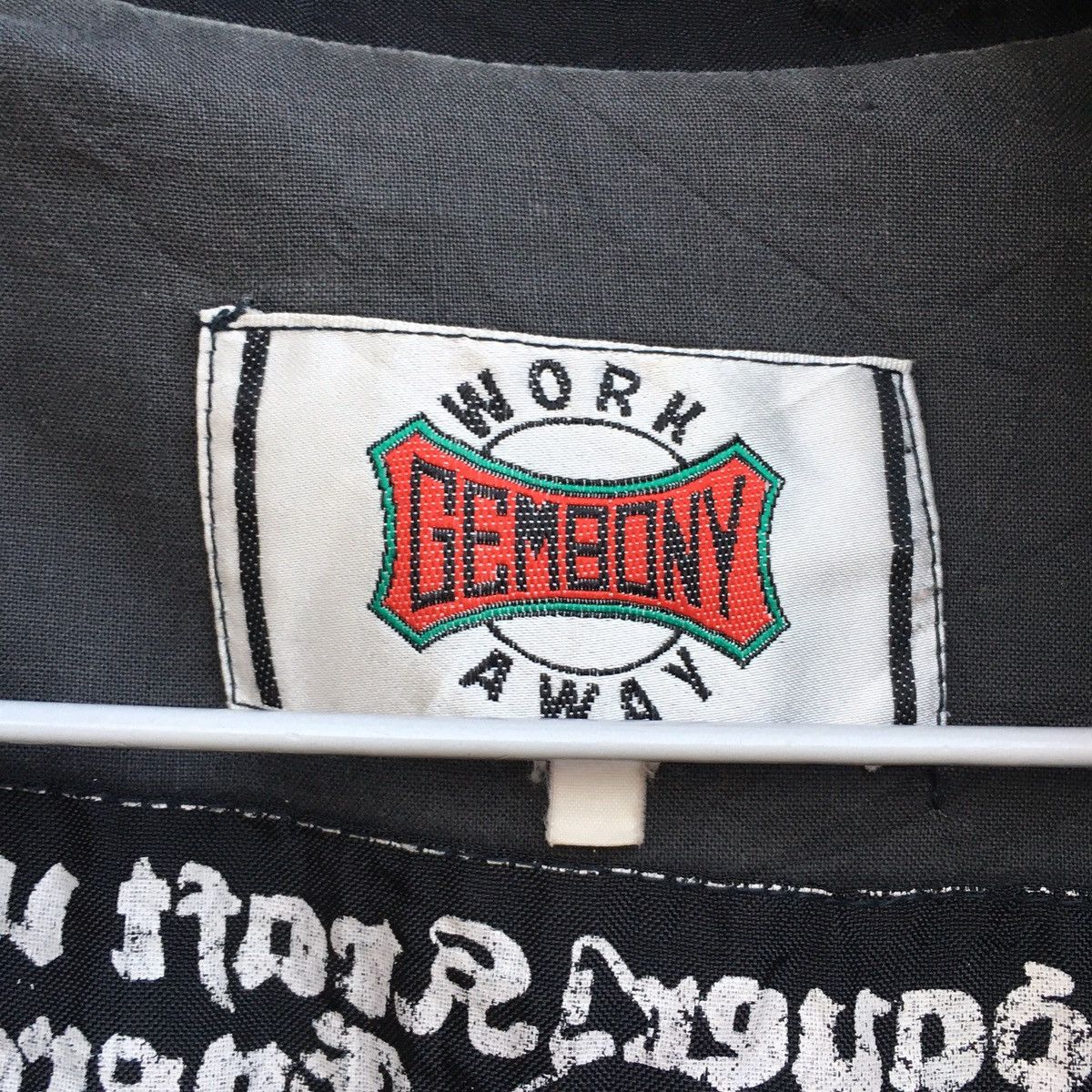 Japanese Brand × Vintage Vintage Gembony Work Away Zip Up Jacket Big Logo Size US L / EU 52-54 / 3 - 6 Thumbnail