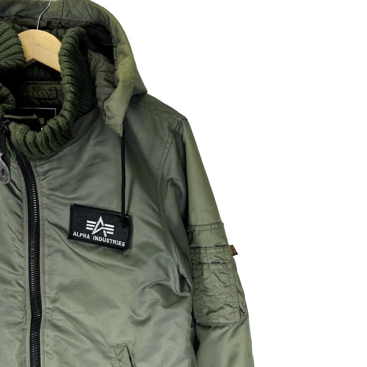 Alpha Industries 🔥ALPHA INDUSTRIES HOODIE BOMBER JACKET Size M / US 6-8 / IT 42-44 - 3 Thumbnail