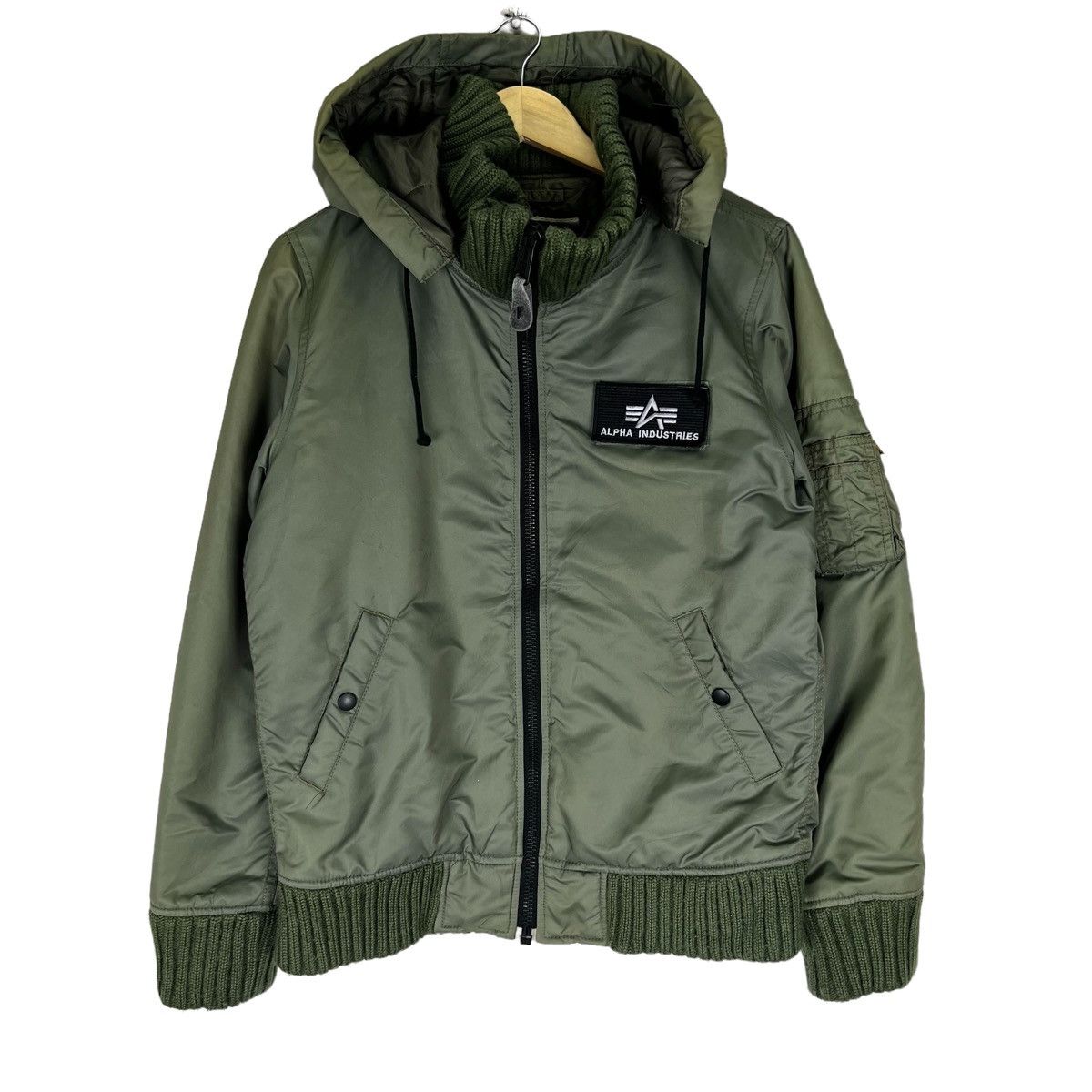 Alpha Industries 🔥ALPHA INDUSTRIES HOODIE BOMBER JACKET Size M / US 6-8 / IT 42-44 - 1 Thumbnail