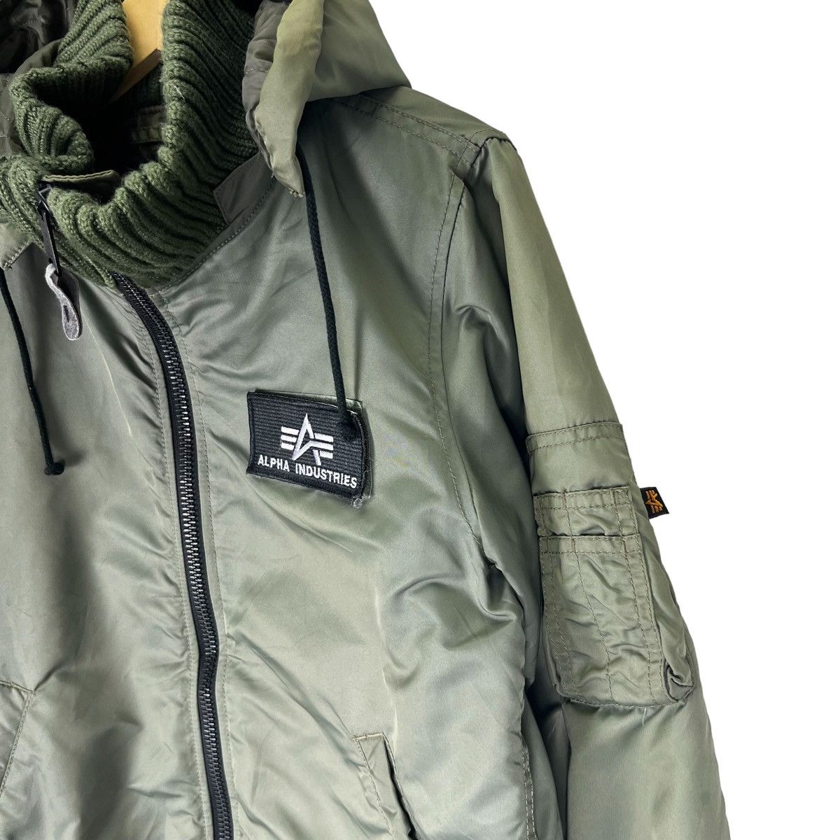 Alpha Industries 🔥ALPHA INDUSTRIES HOODIE BOMBER JACKET Size M / US 6-8 / IT 42-44 - 4 Thumbnail