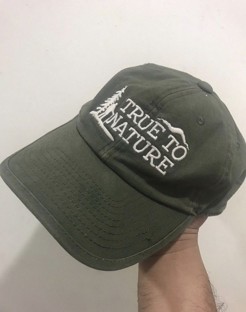 image of Distressed Denim x Outdoor Cap Distressed Foxfire True To Nature Outdoor Hat in Green Moss, Men's